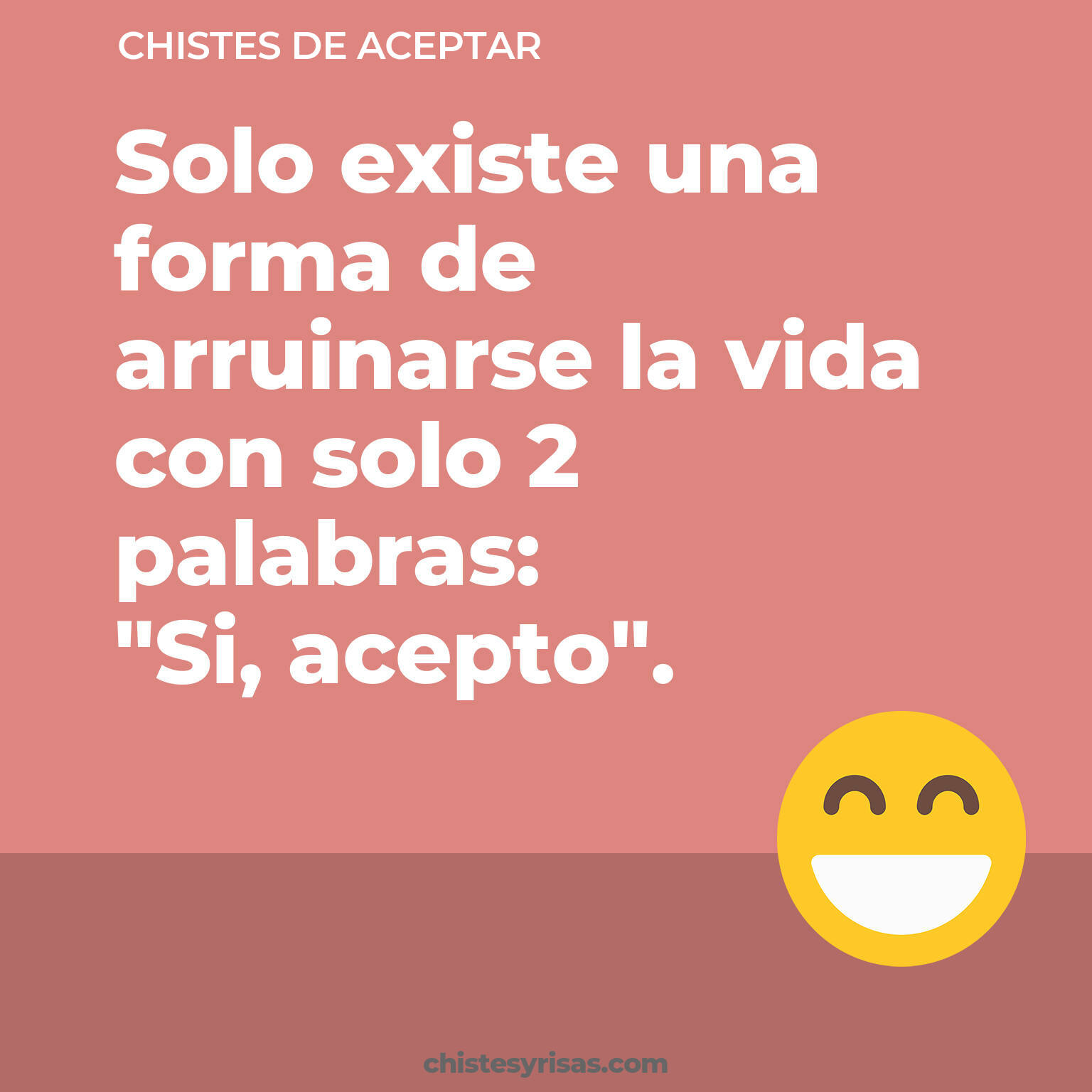 chistes de Aceptar cortos