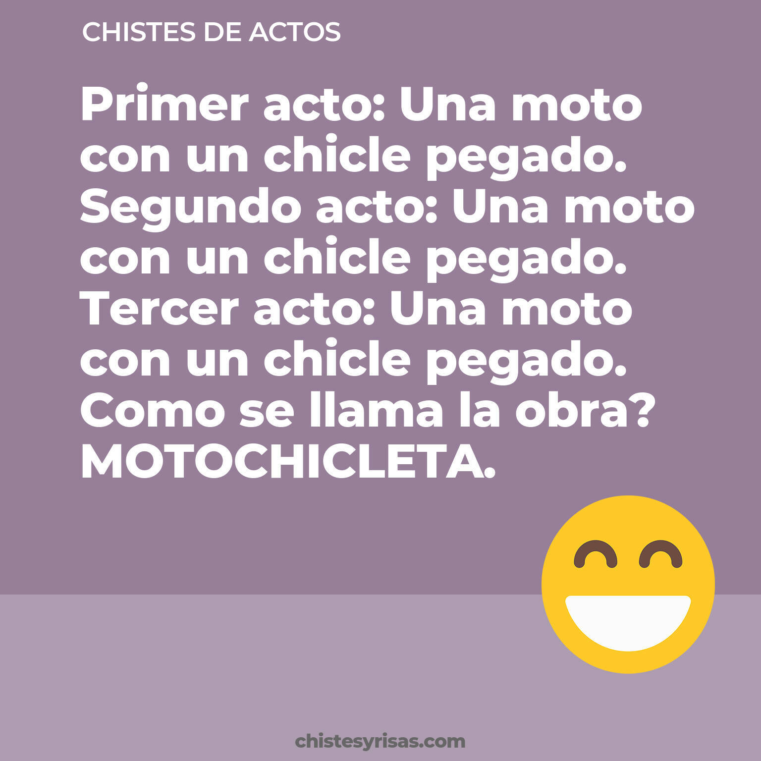 chistes de Actos cortos