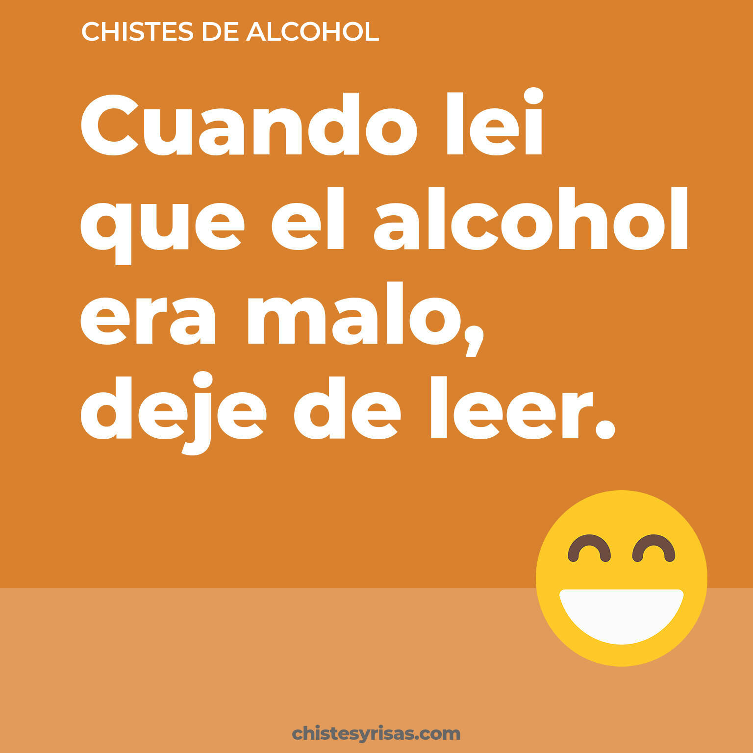 chistes de Alcohol cortos