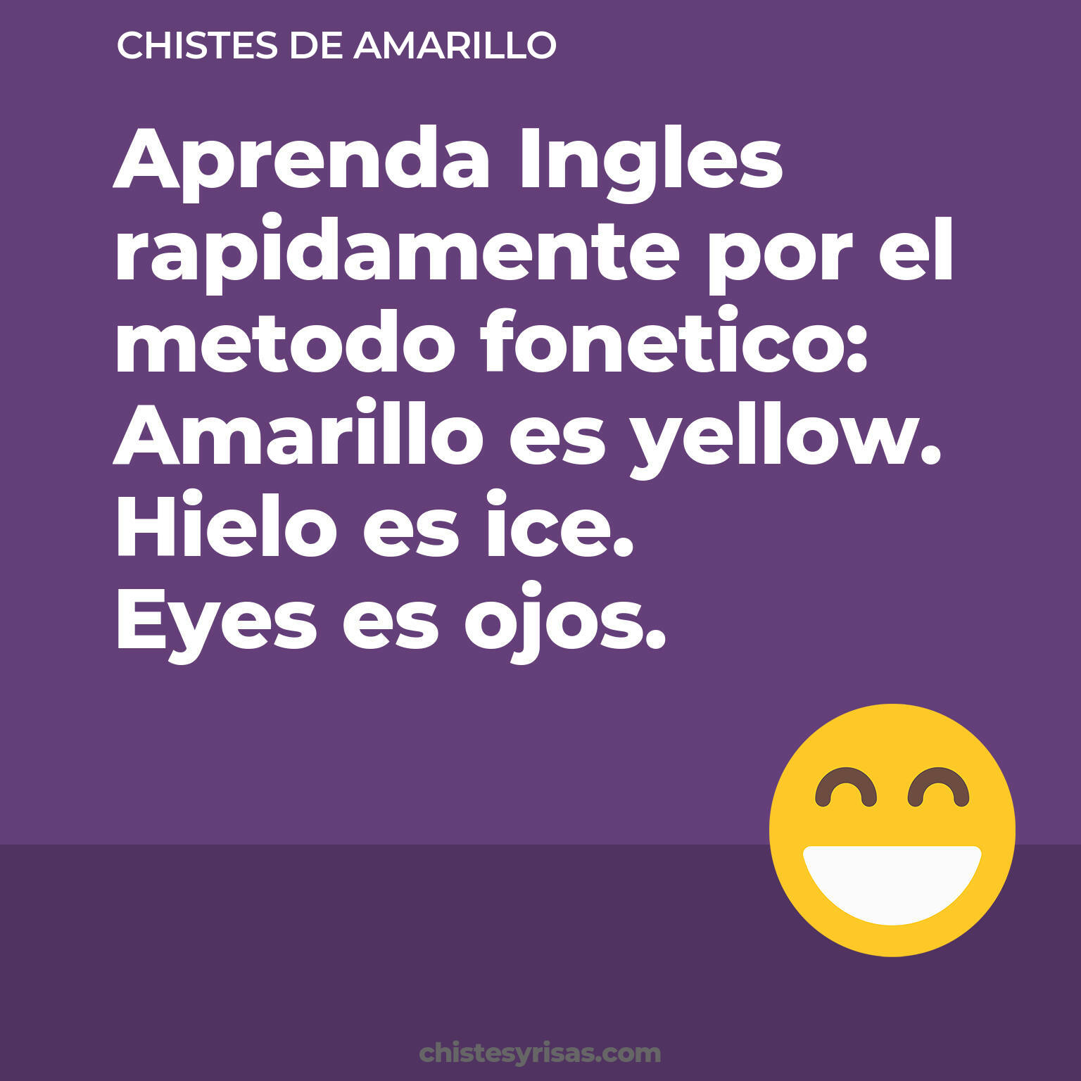 chistes de Amarillo cortos