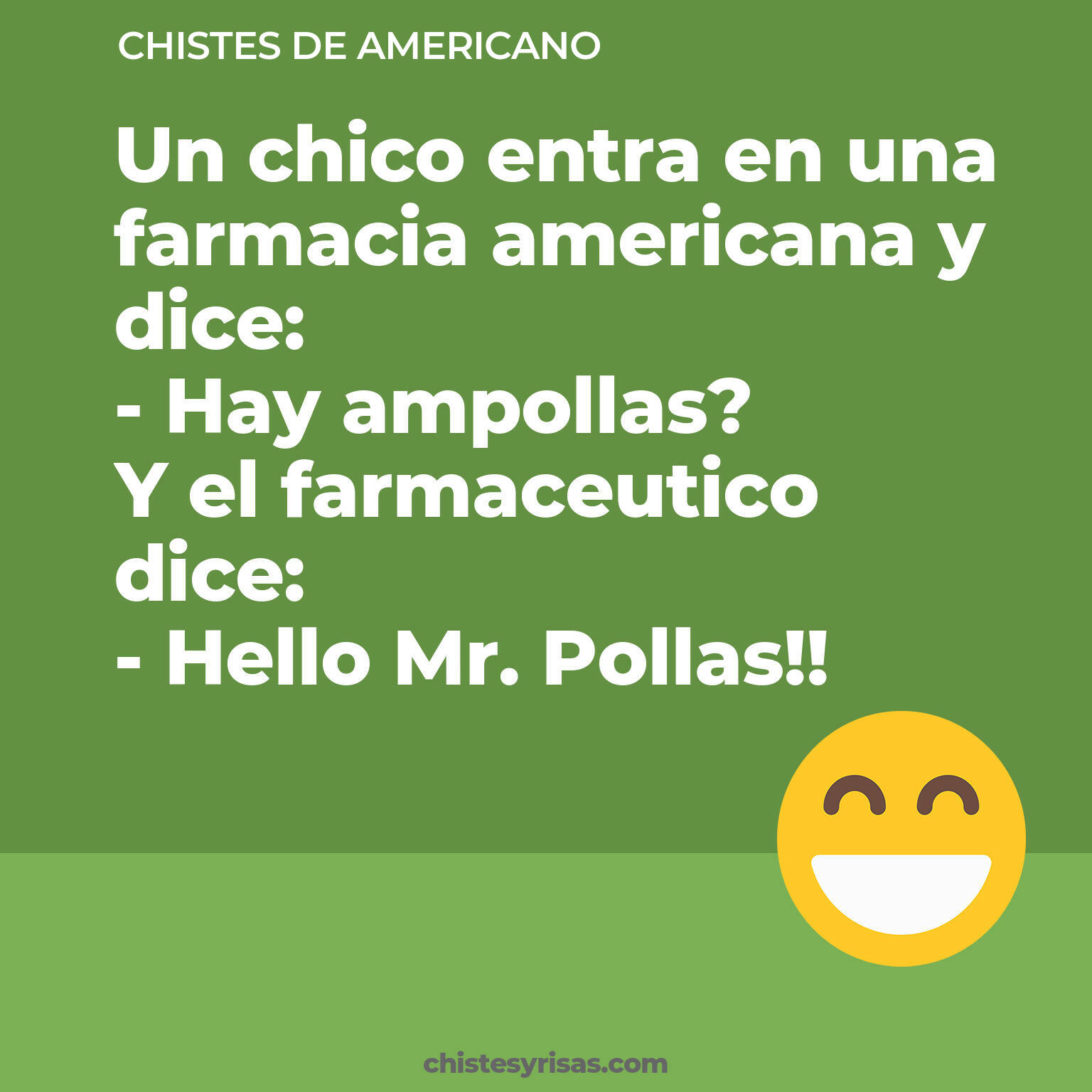 chistes de Americano cortos