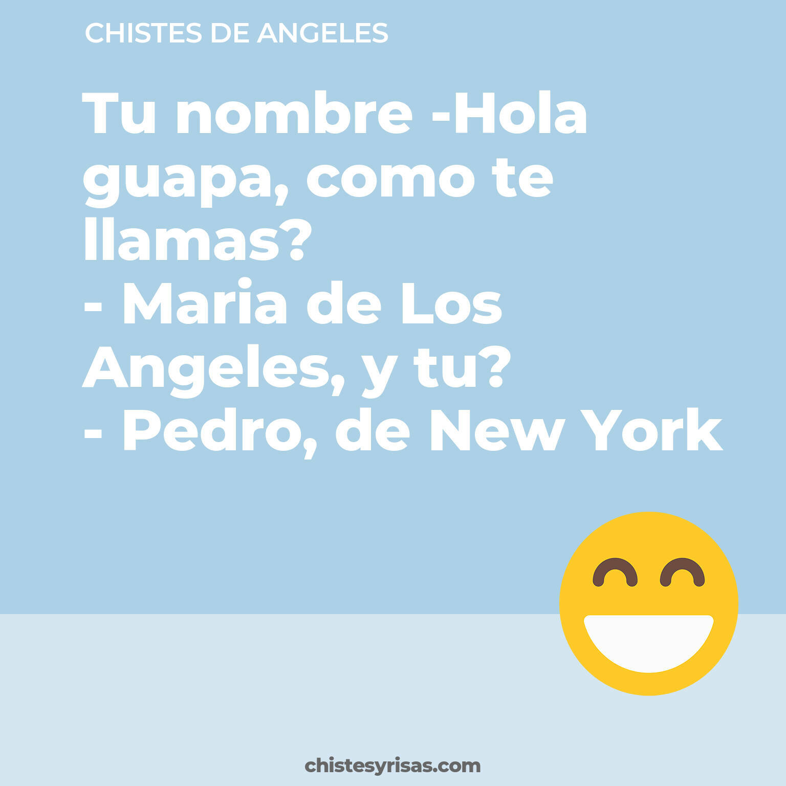 chistes de Angeles cortos