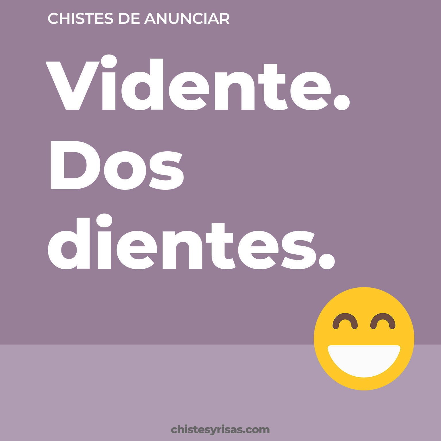 chistes de Anunciar cortos