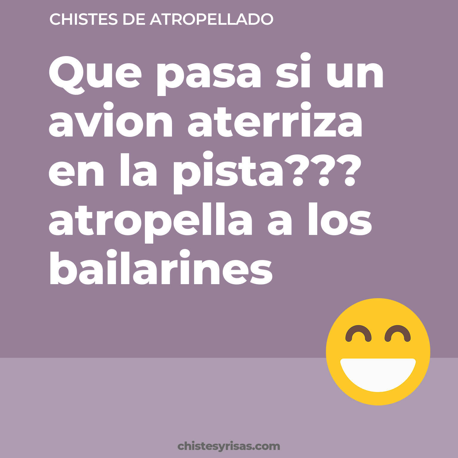 chistes de Atropellado cortos