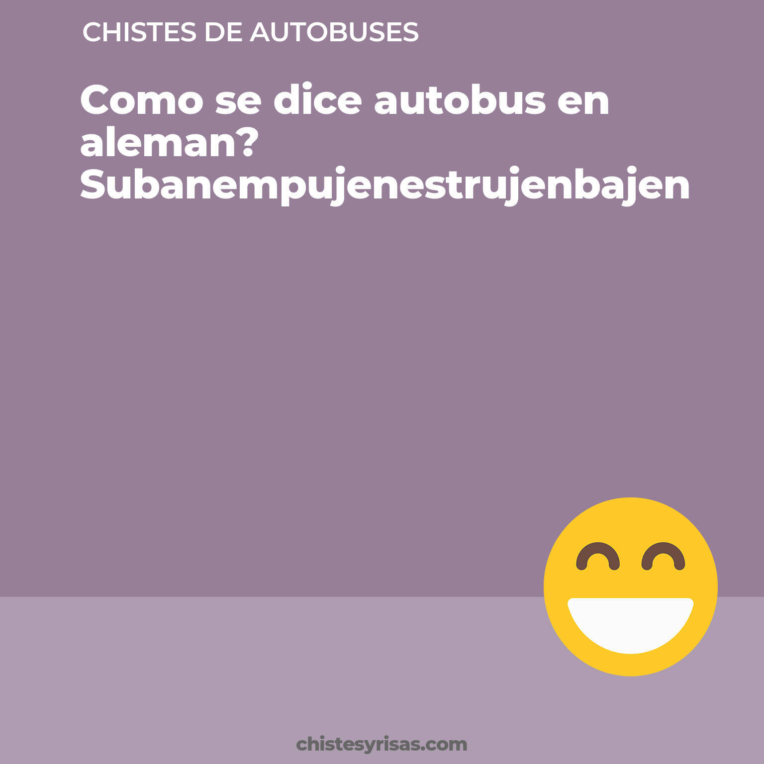 chistes de Autobuses cortos