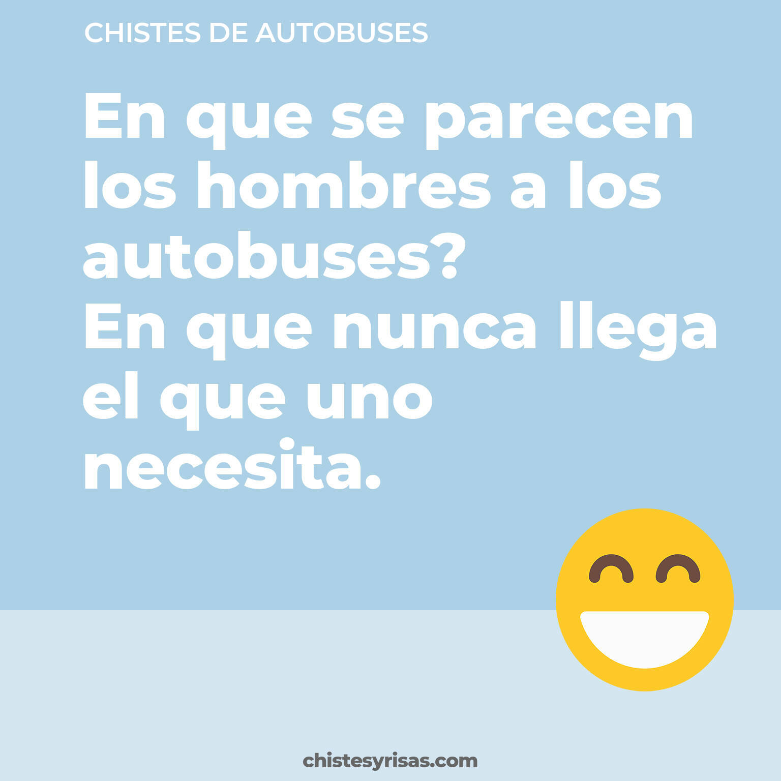 chistes de Autobuses buenos