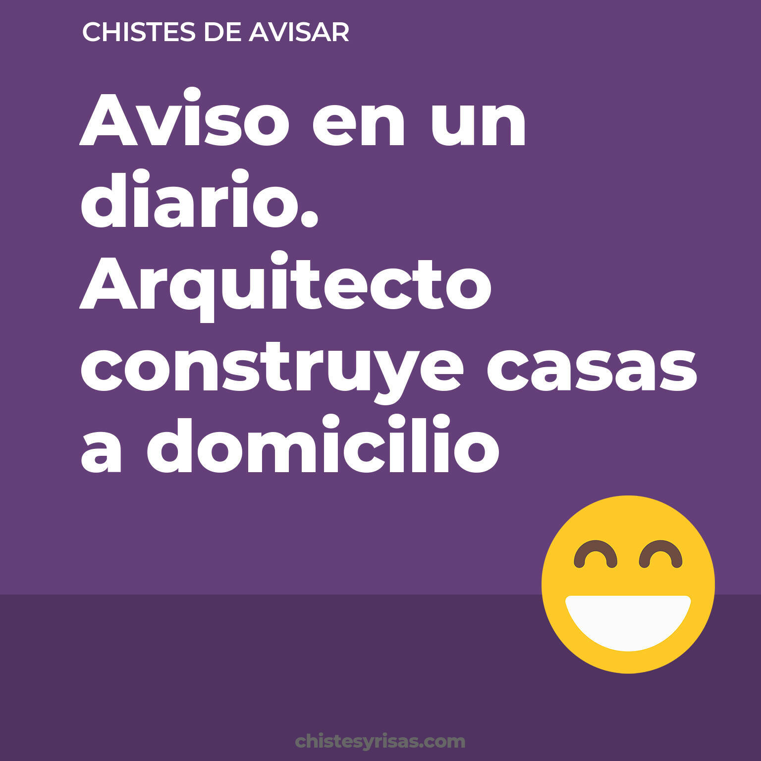 chistes de Avisar cortos