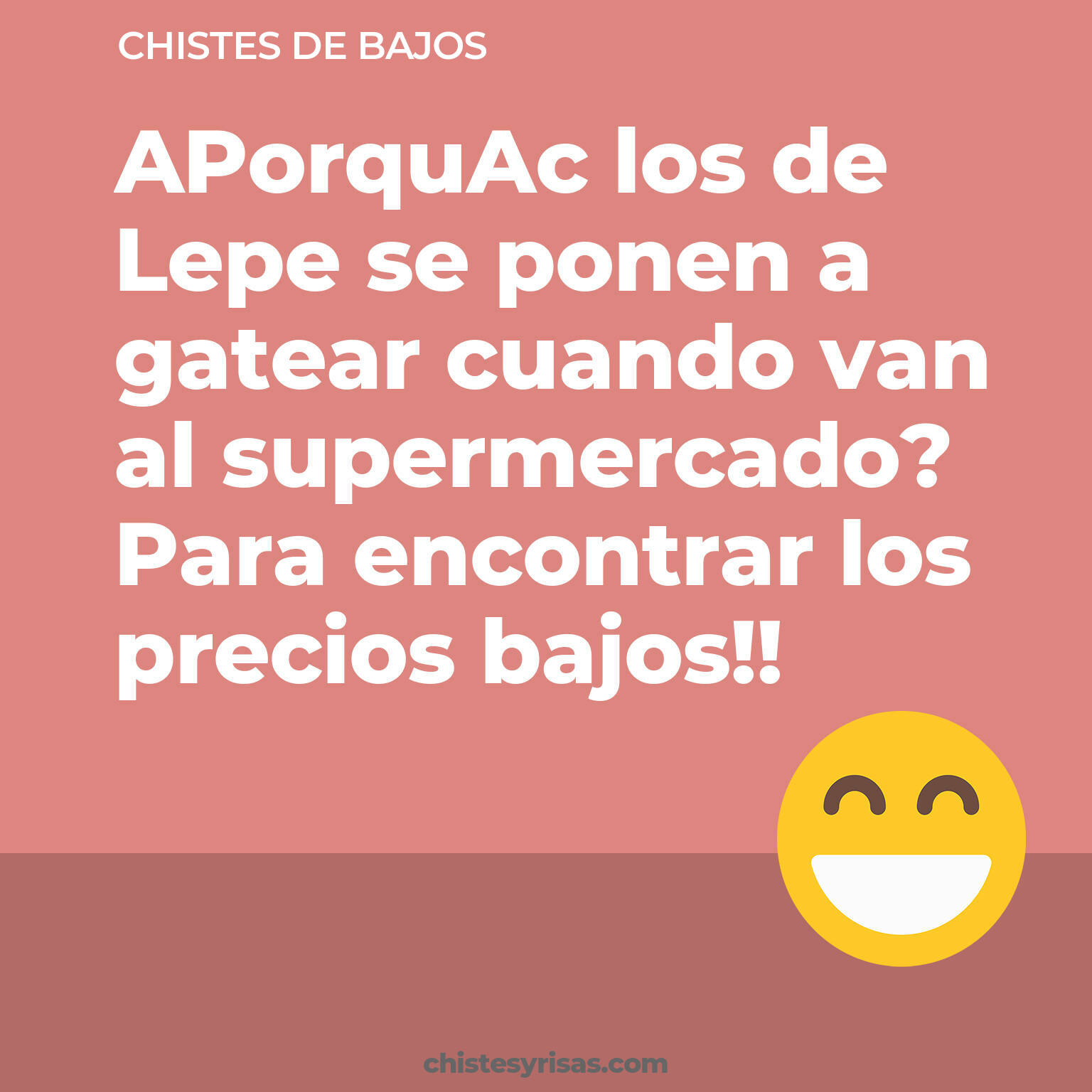 chistes de Bajos cortos