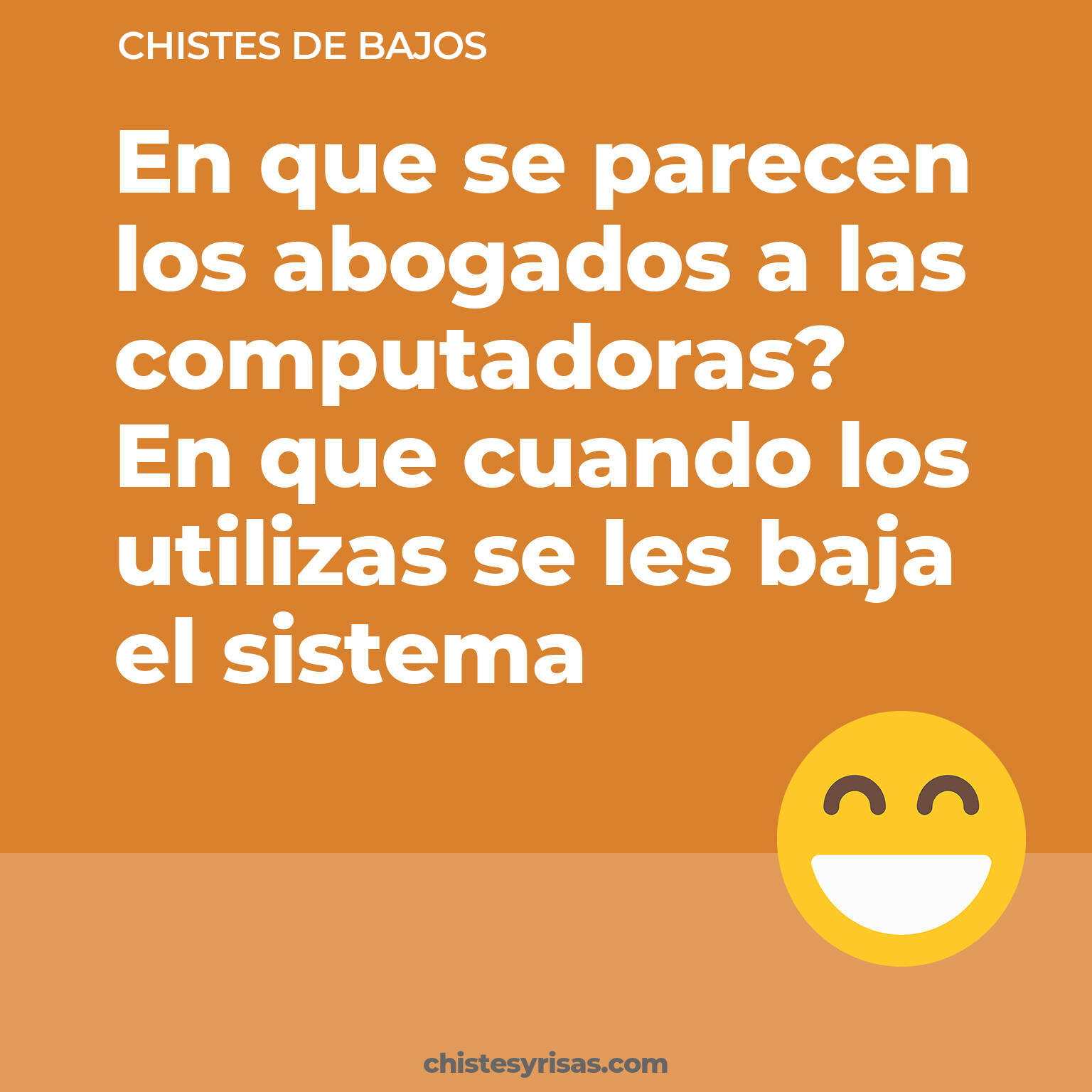 chistes de Bajos más graciosos