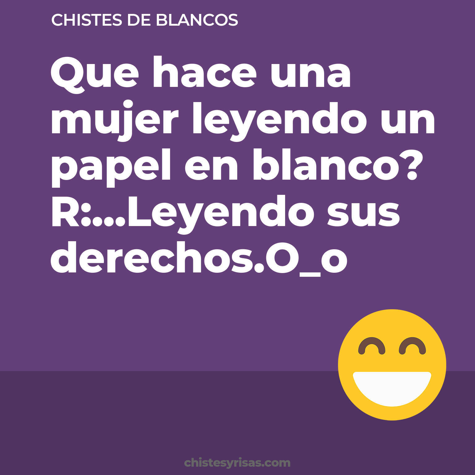 chistes de Blancos más graciosos