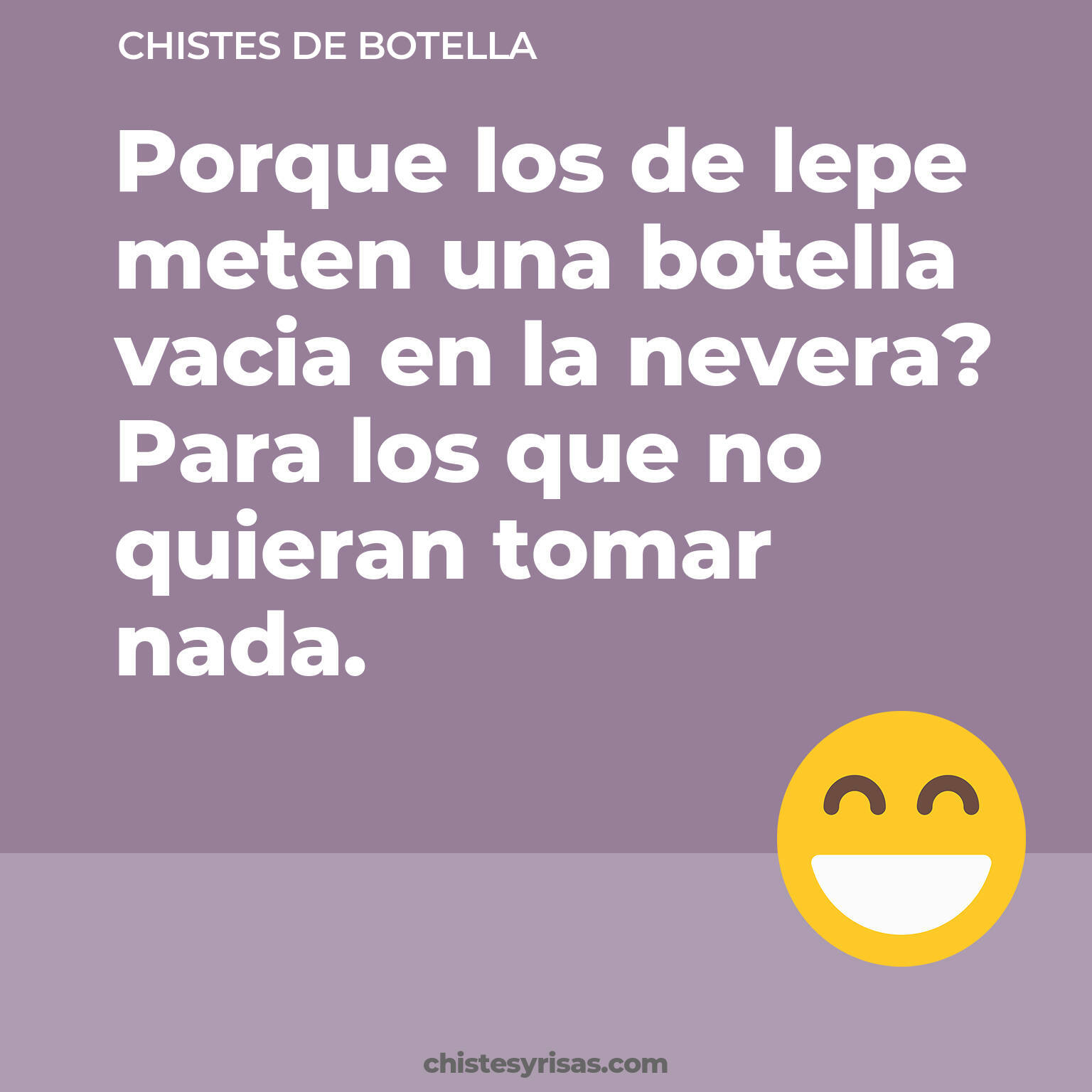 chistes de Botella buenos