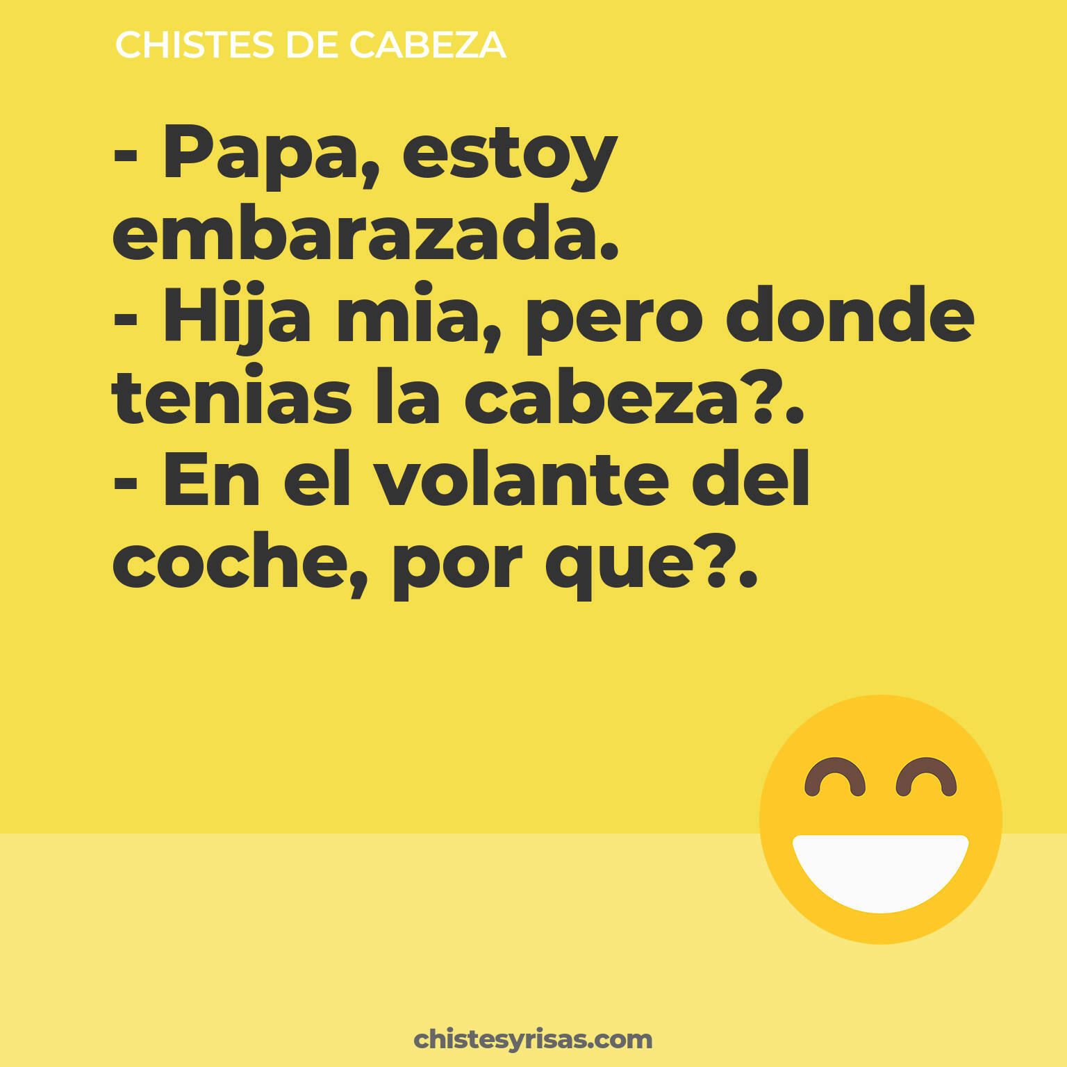 chistes de Cabeza cortos