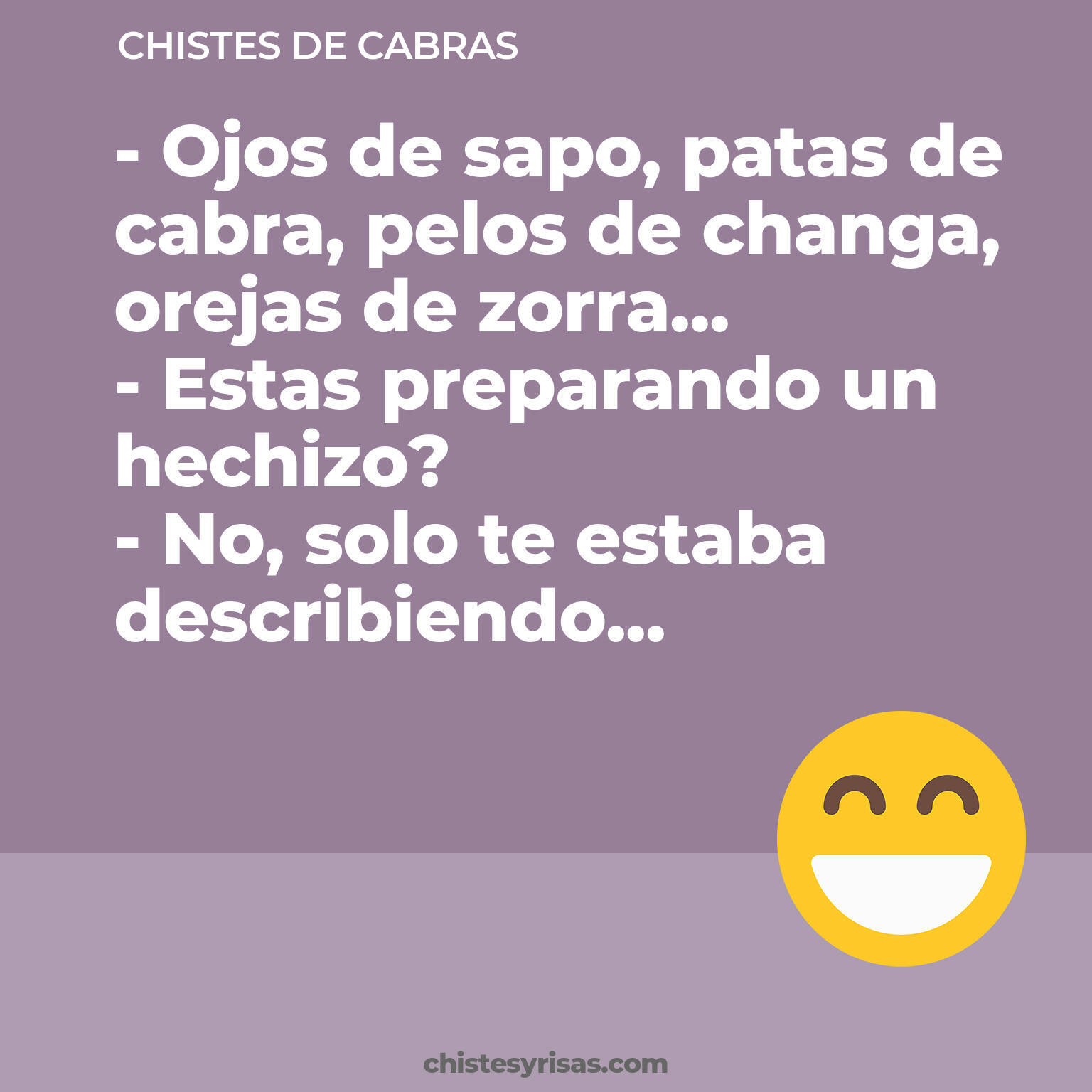 chistes de Cabras cortos