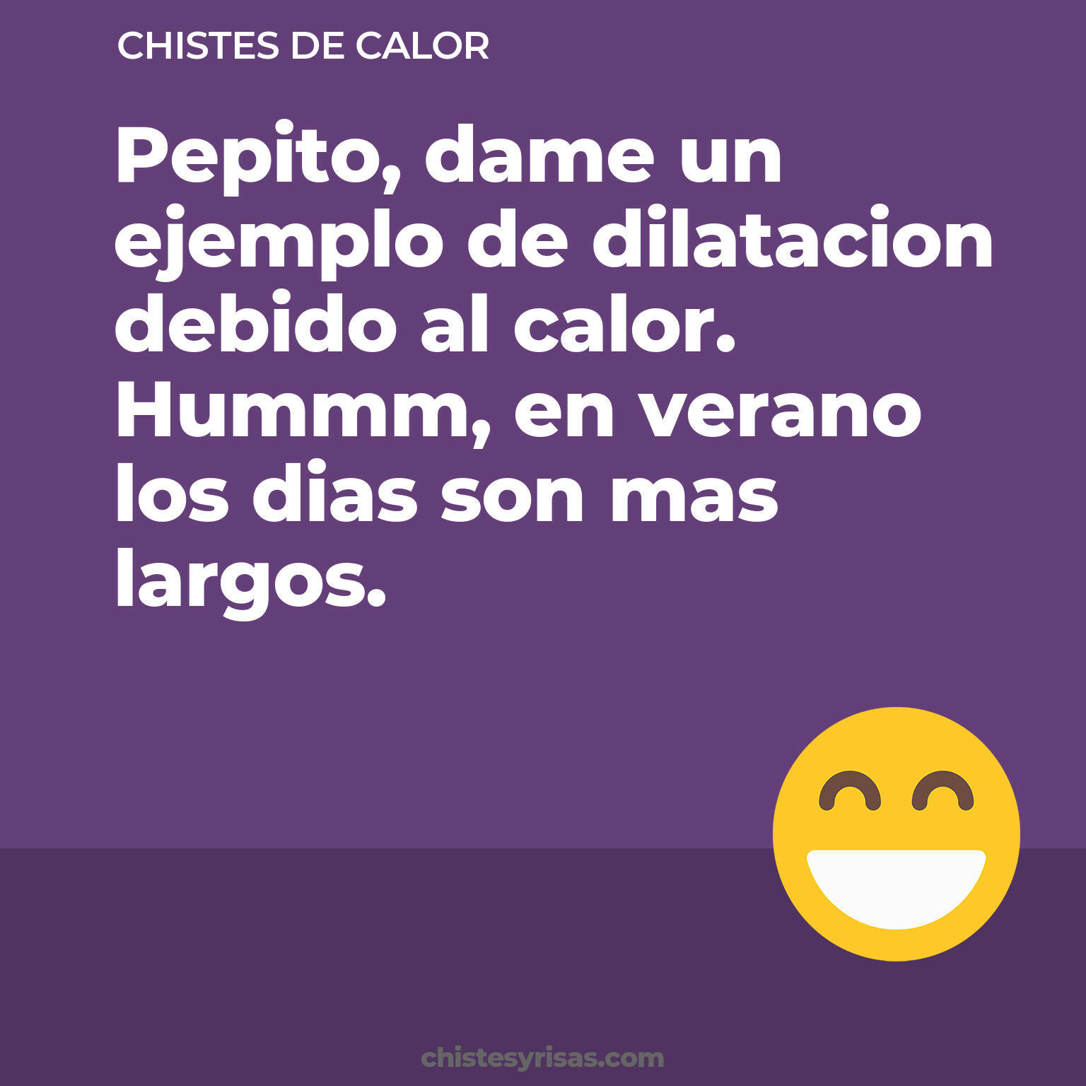 chistes de Calor cortos