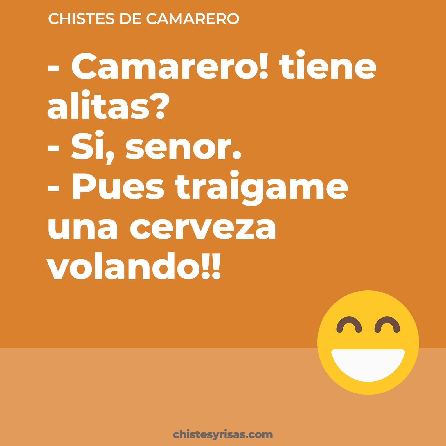 chistes de Camarero más graciosos