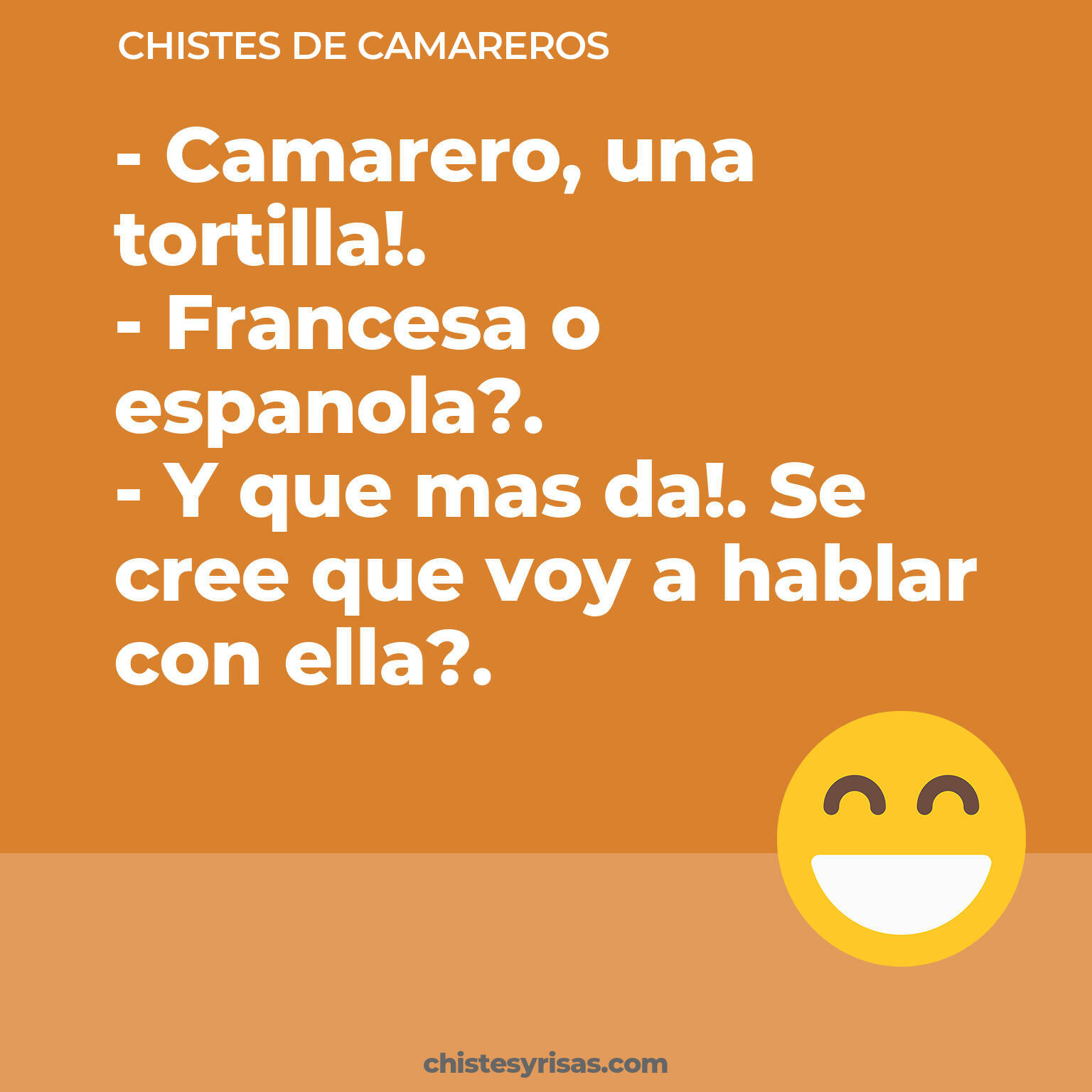 chistes de Camareros buenos