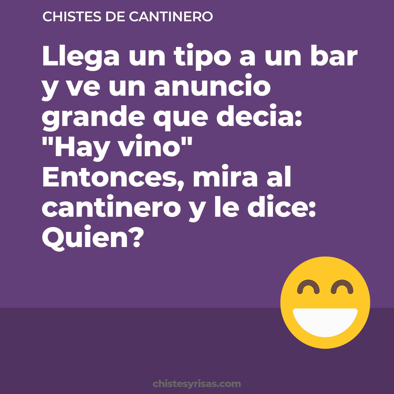 chistes de Cantinero más graciosos