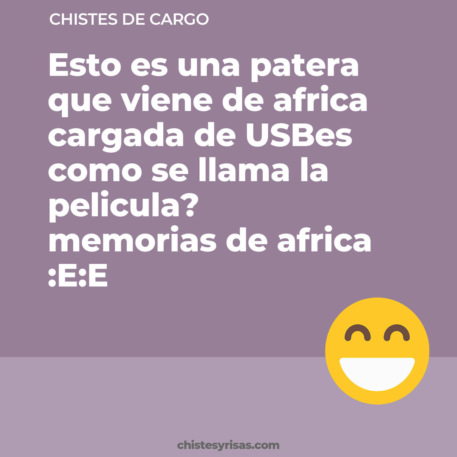 chistes de Cargo buenos foto para reir