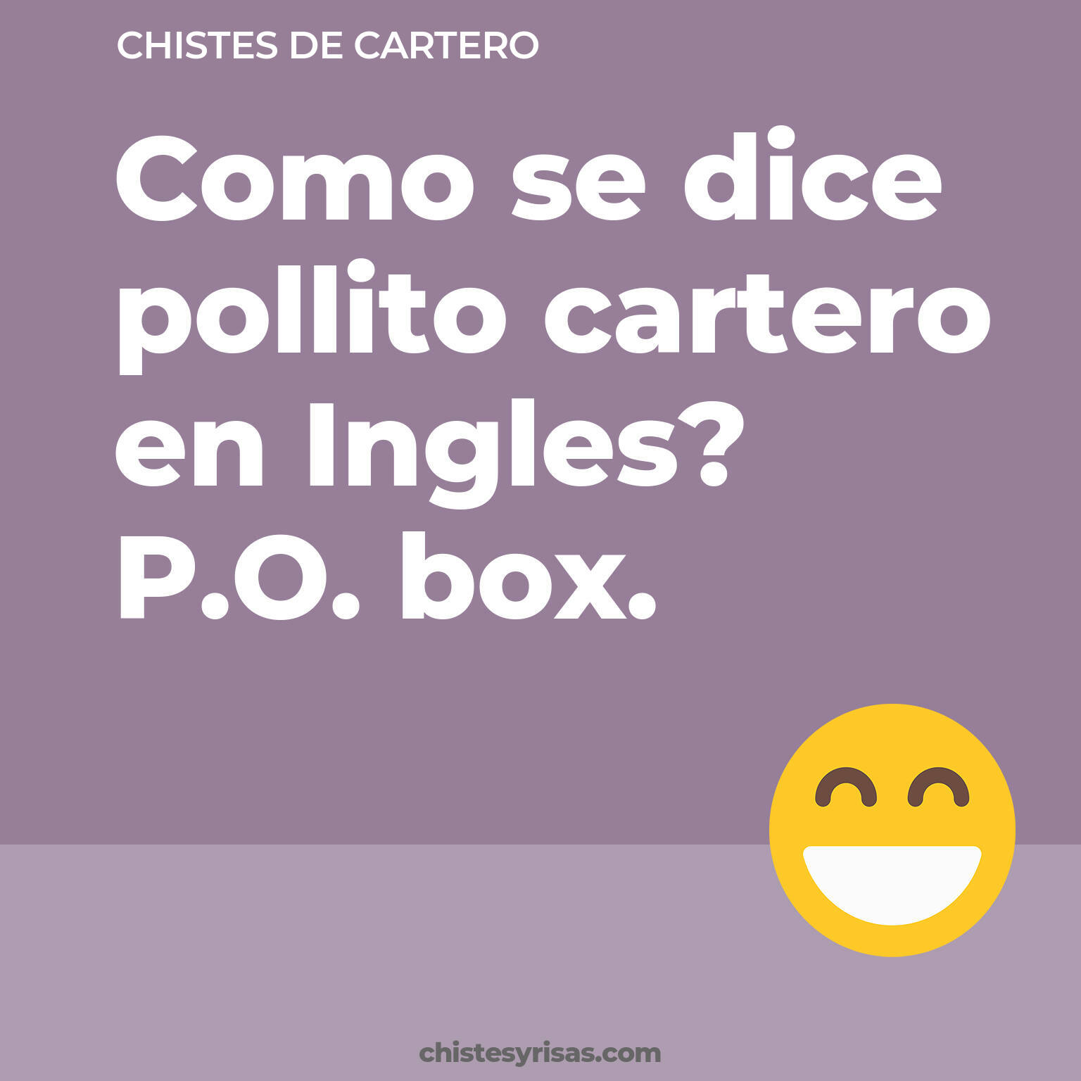 chistes de Cartero cortos