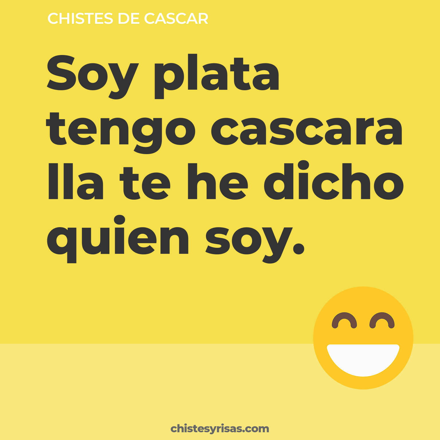 chistes de Cascar cortos