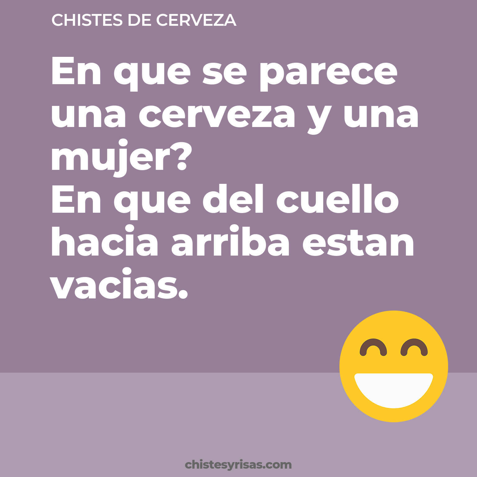 chistes de Cerveza cortos