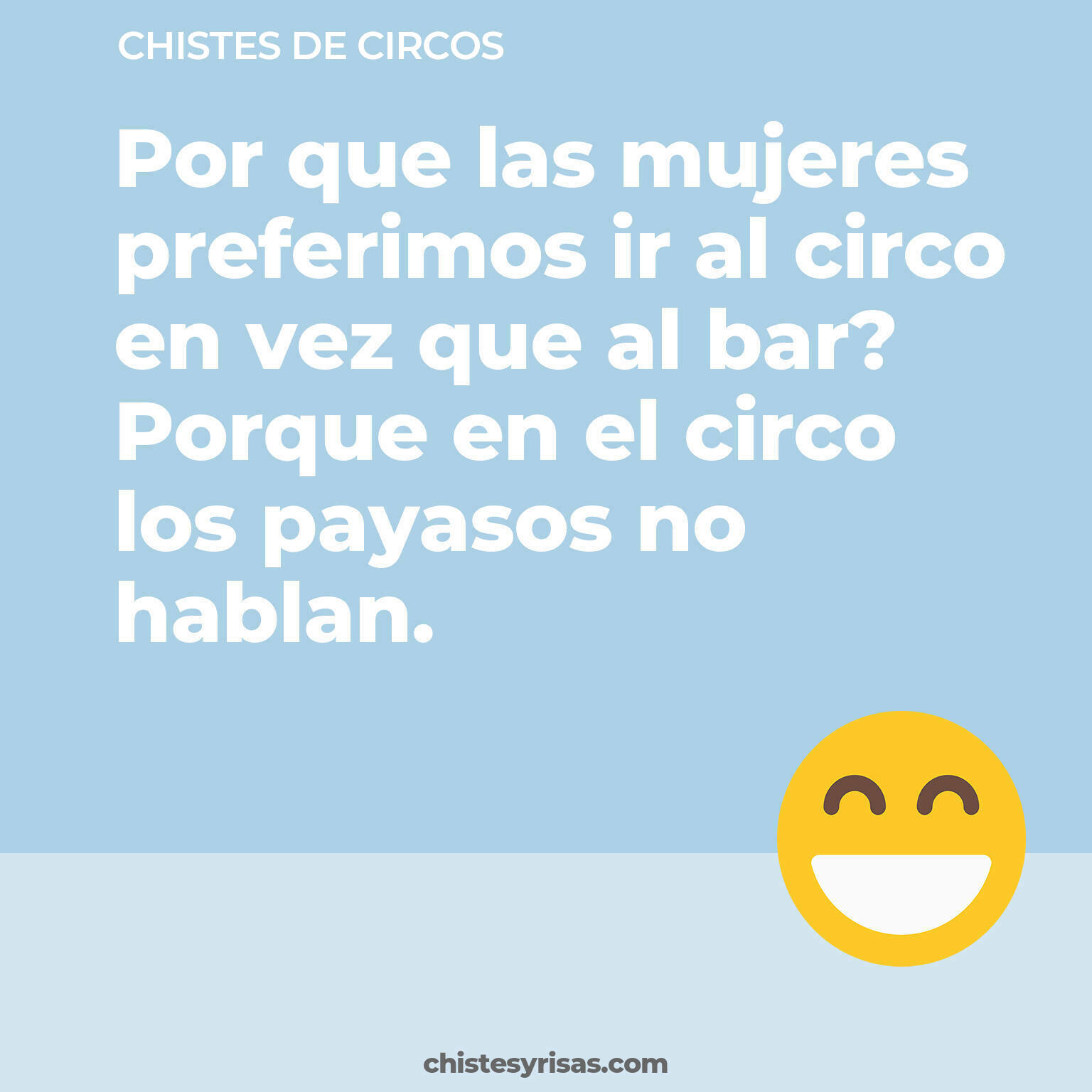 chistes de Circos cortos