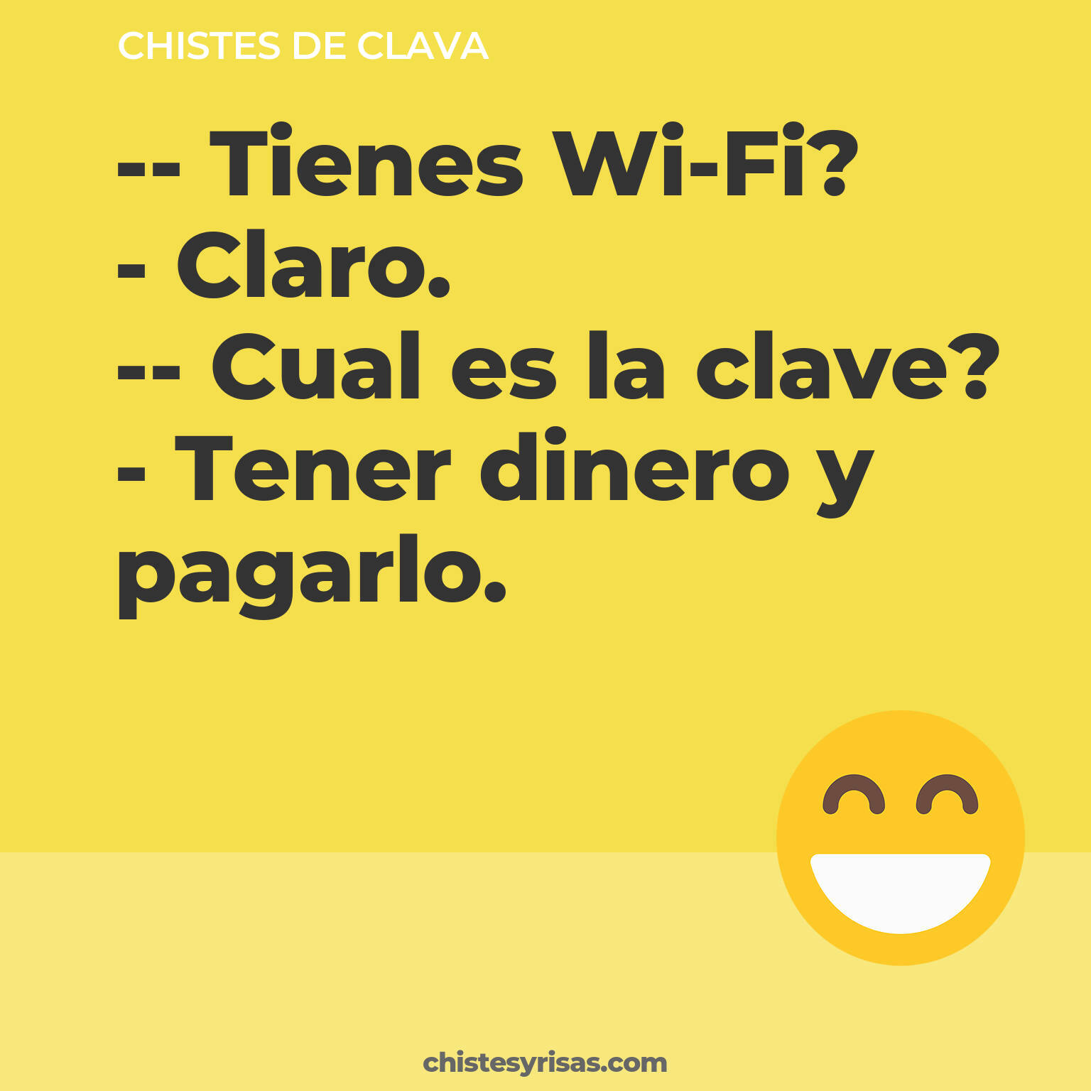 chistes de Clava cortos