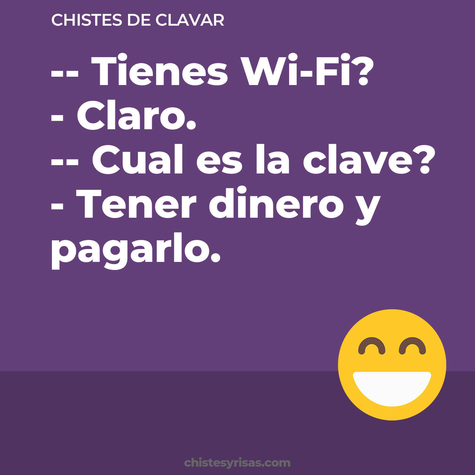 chistes de Clavar cortos