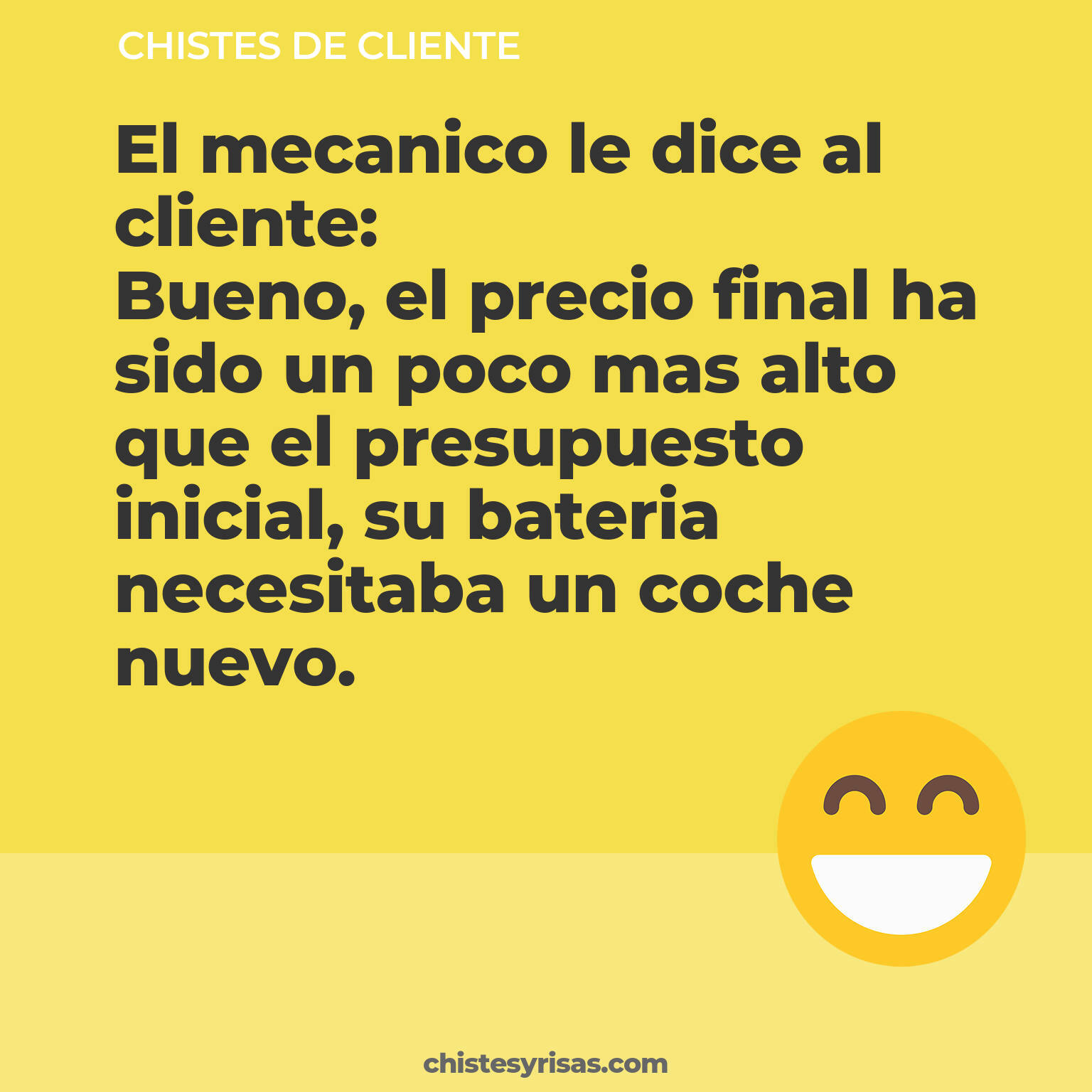 chistes de Cliente más graciosos