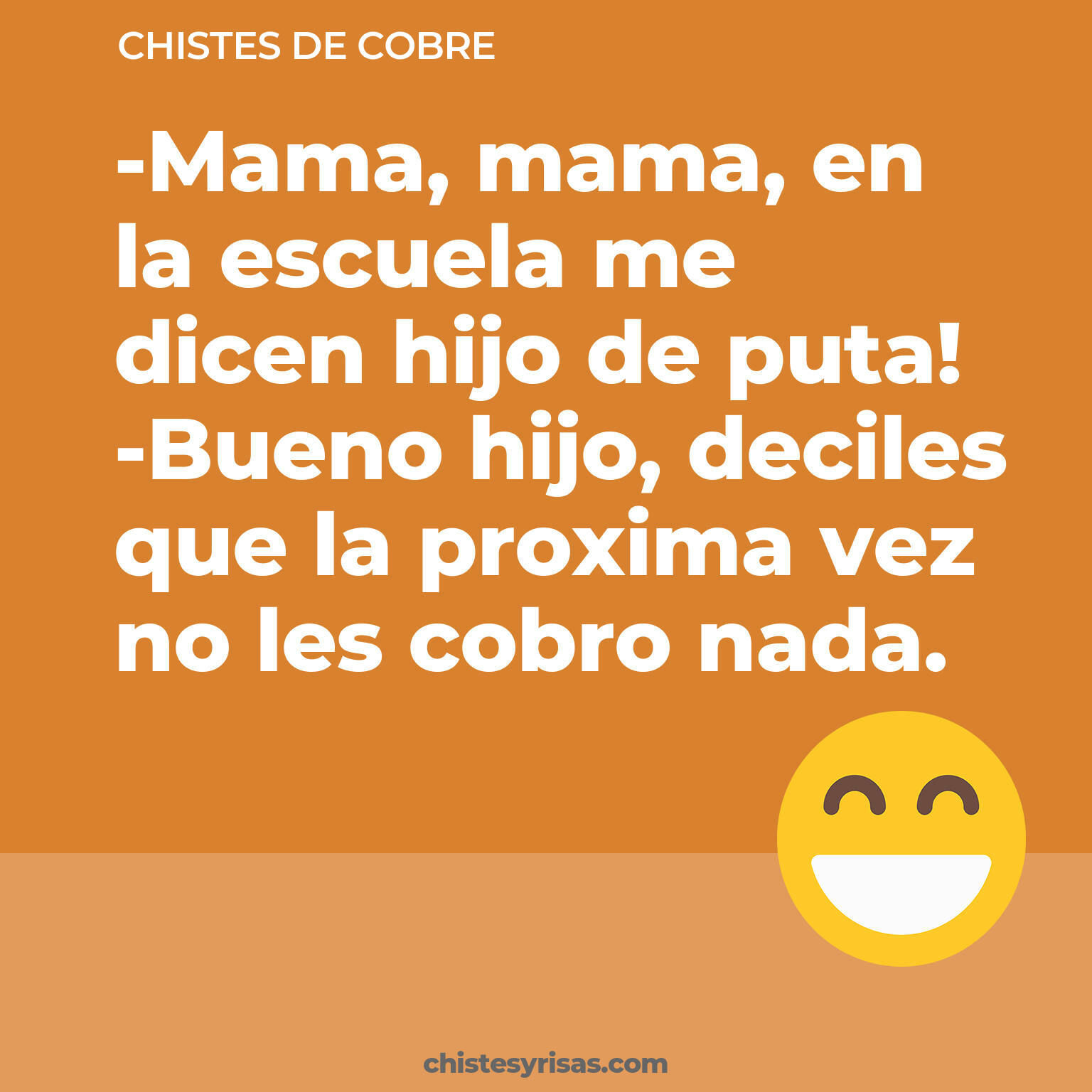 chistes de Cobre cortos