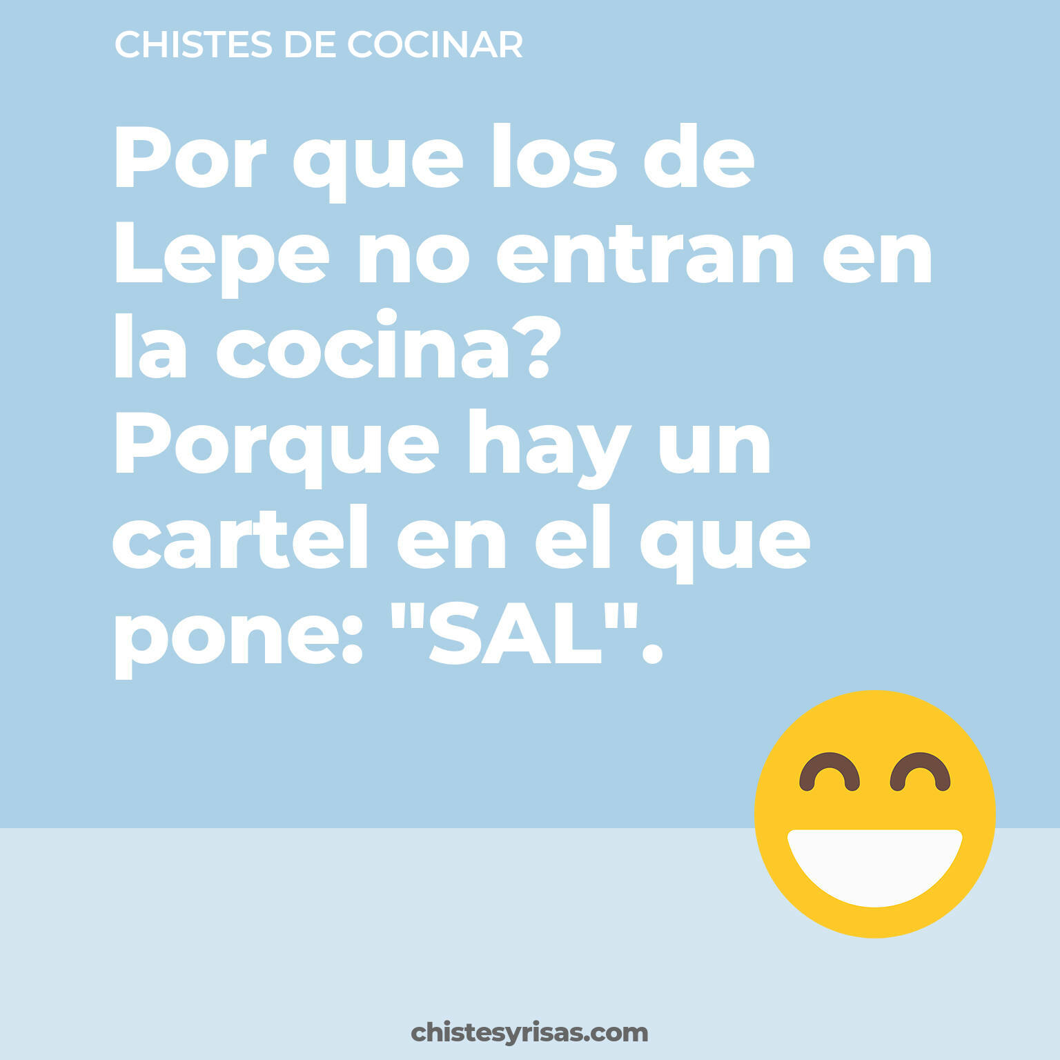 chistes de Cocinar cortos