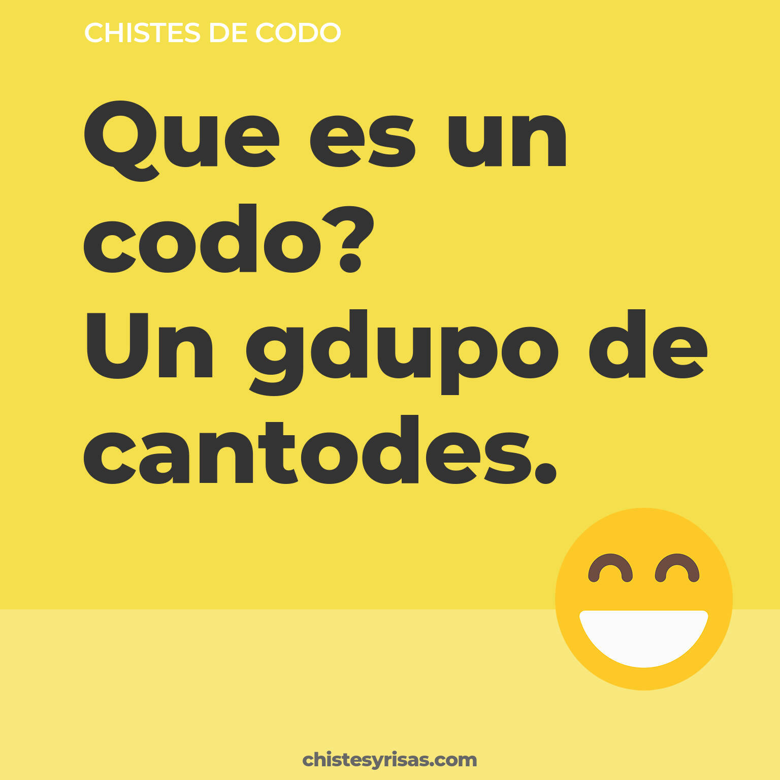 chistes de Codo cortos