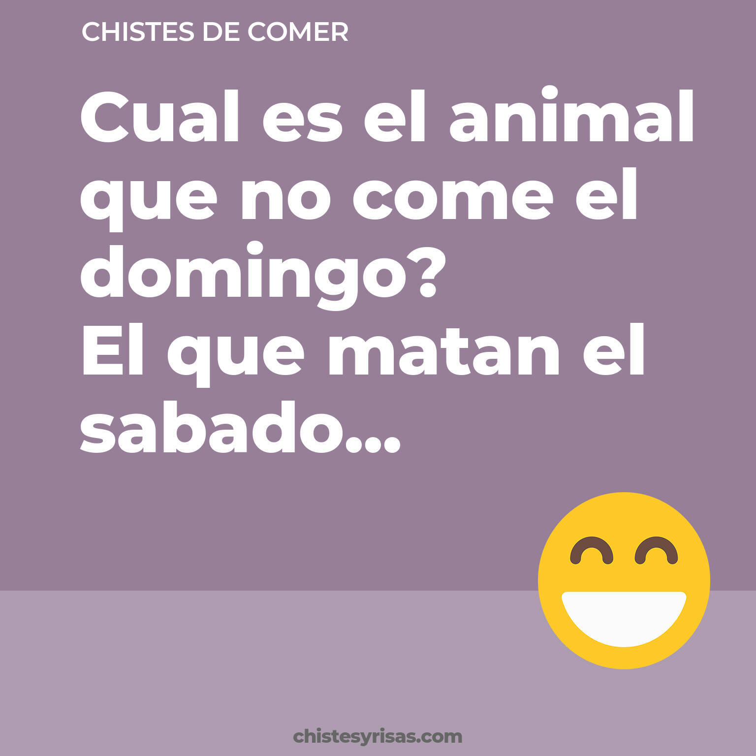 chistes de Comer más graciosos