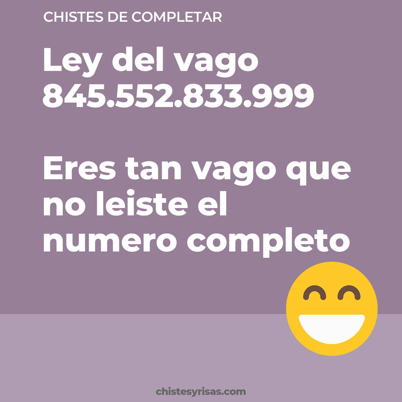 chistes de Completar buenos