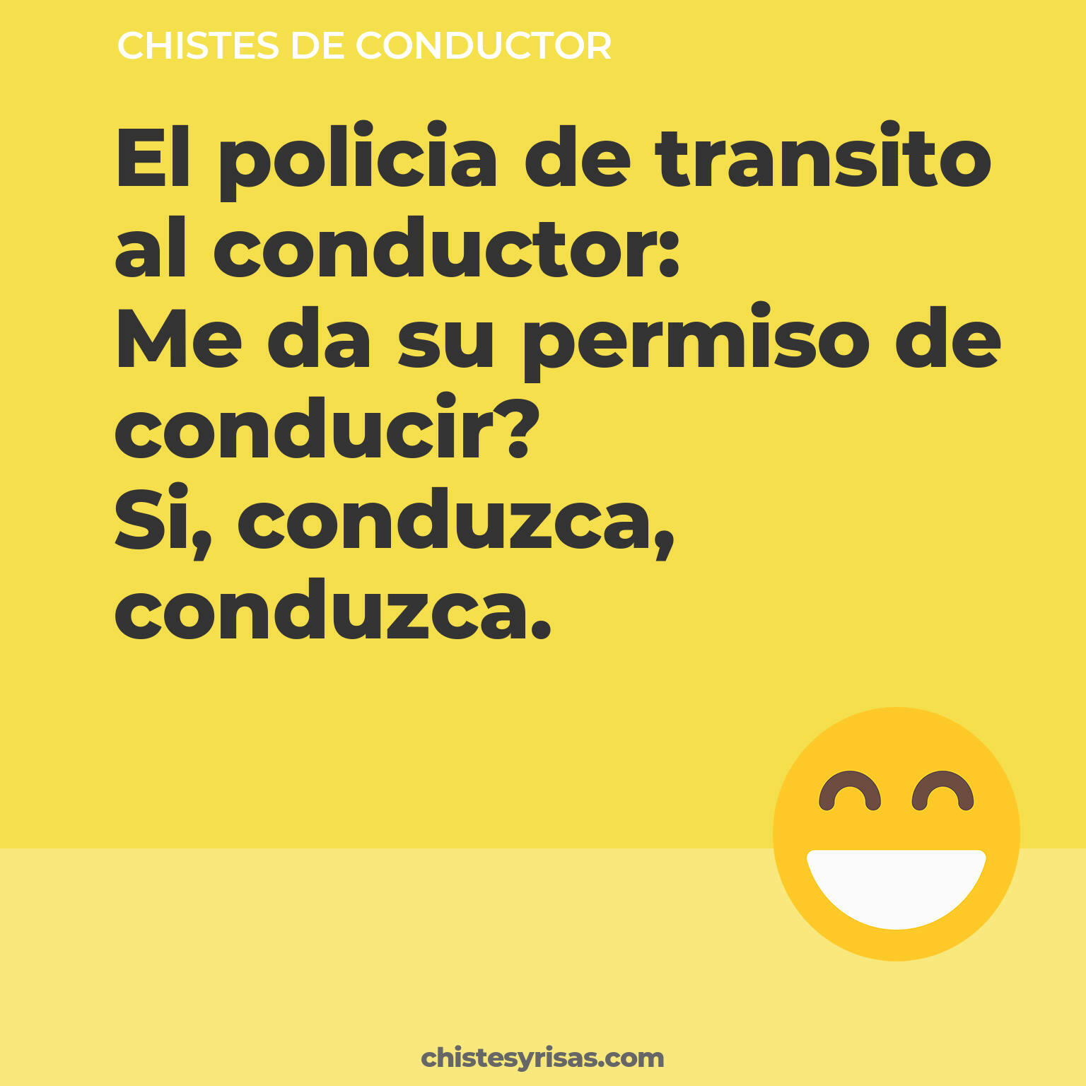 chistes de Conductor cortos