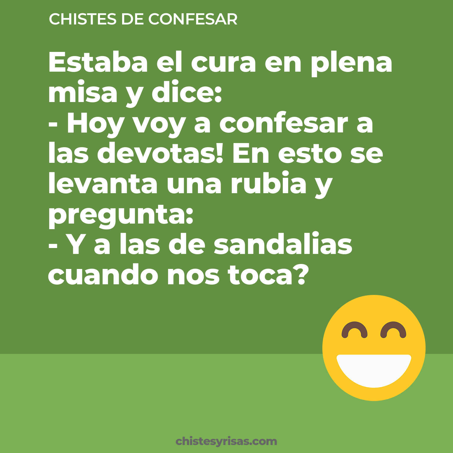 chistes de Confesar cortos