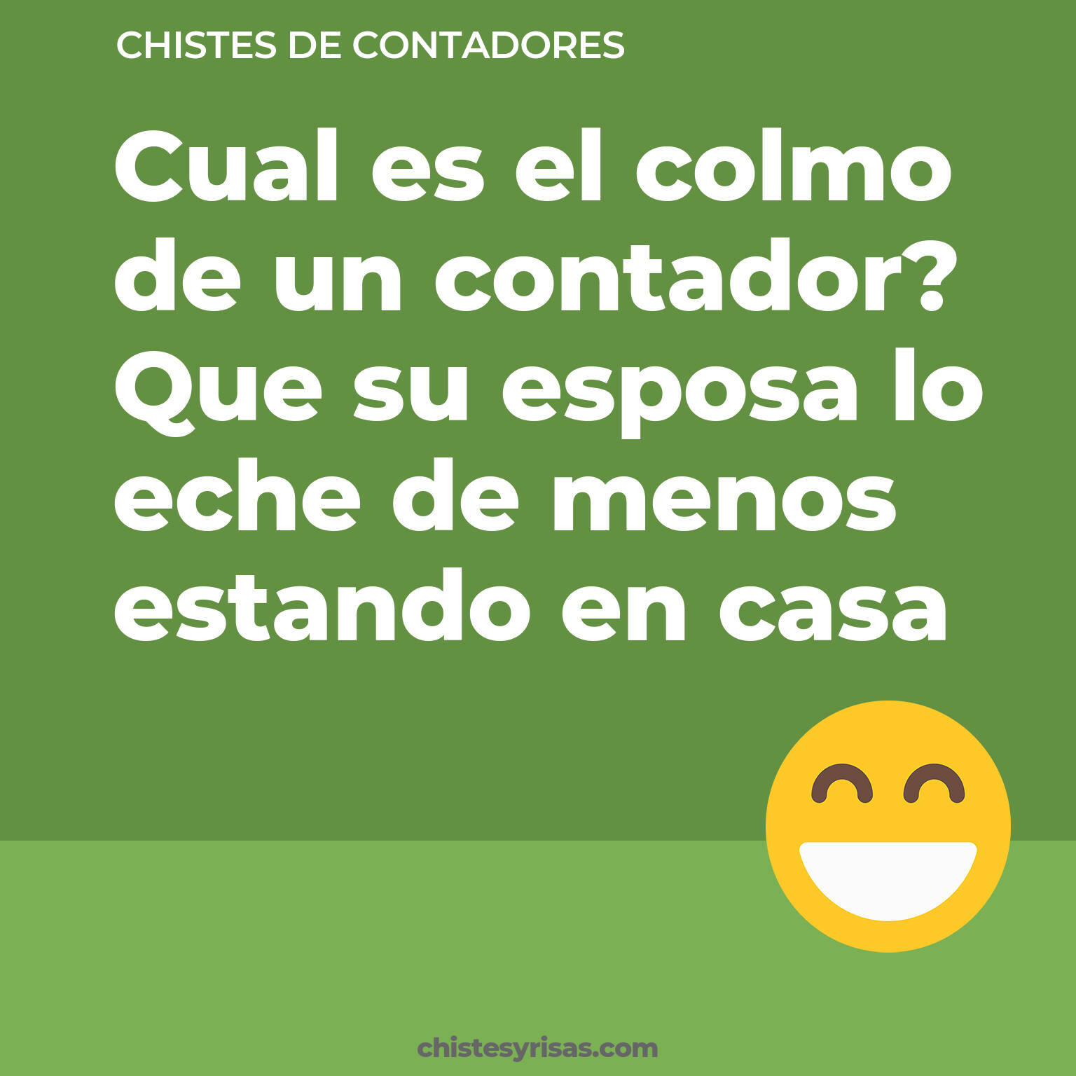 chistes de Contadores cortos