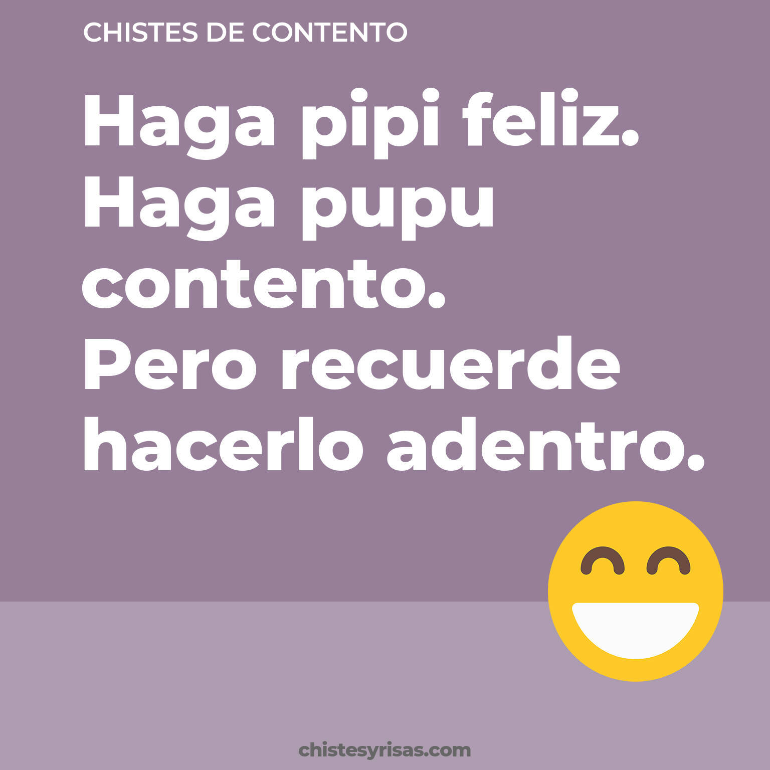 chistes de Contento cortos