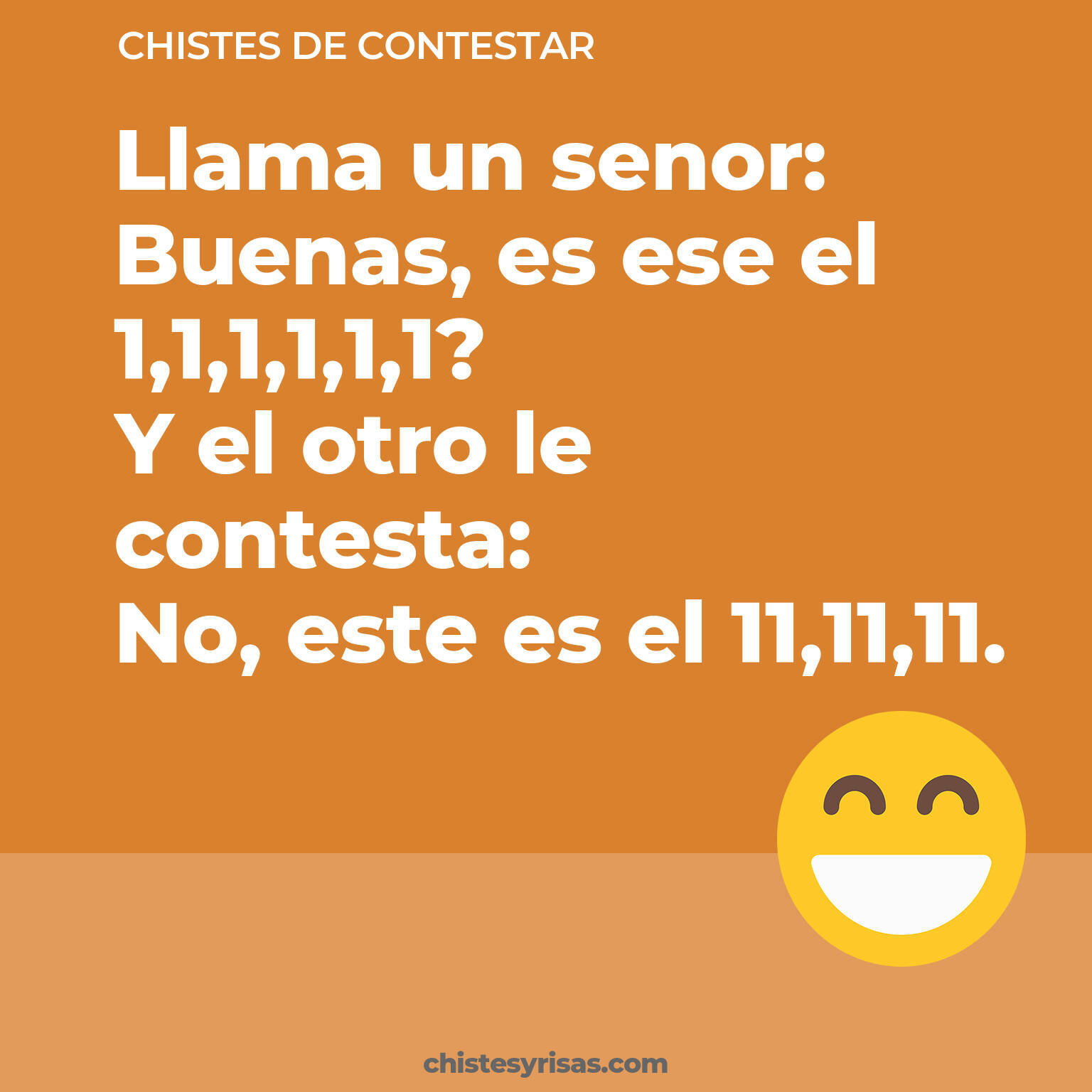 chistes de Contestar cortos