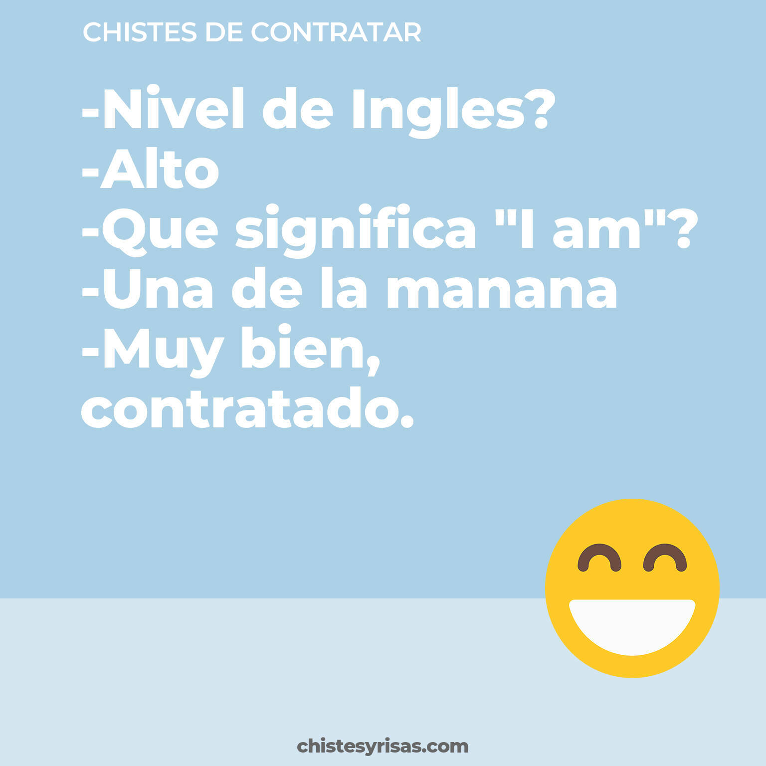 chistes de Contratar cortos