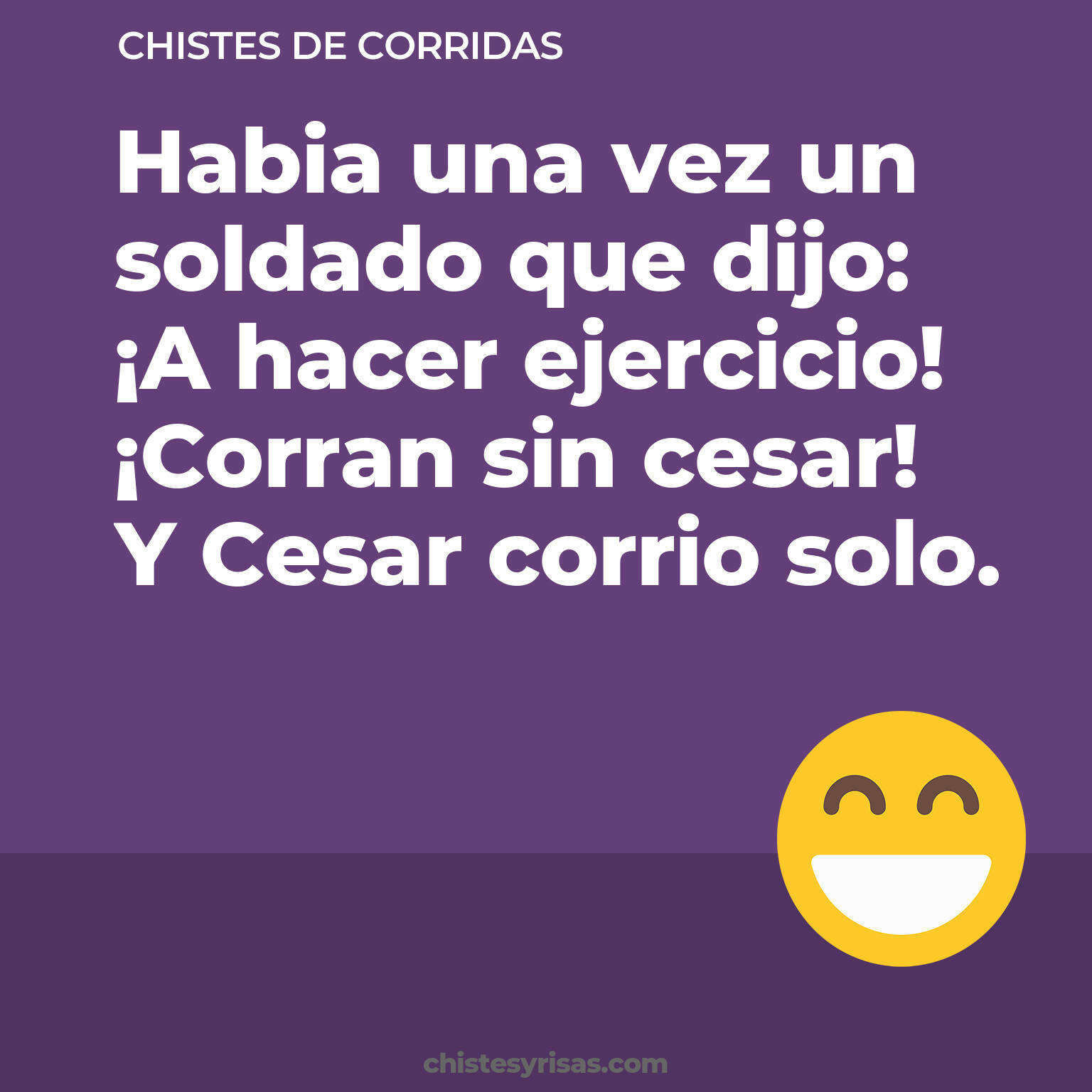 chistes de Corridas cortos