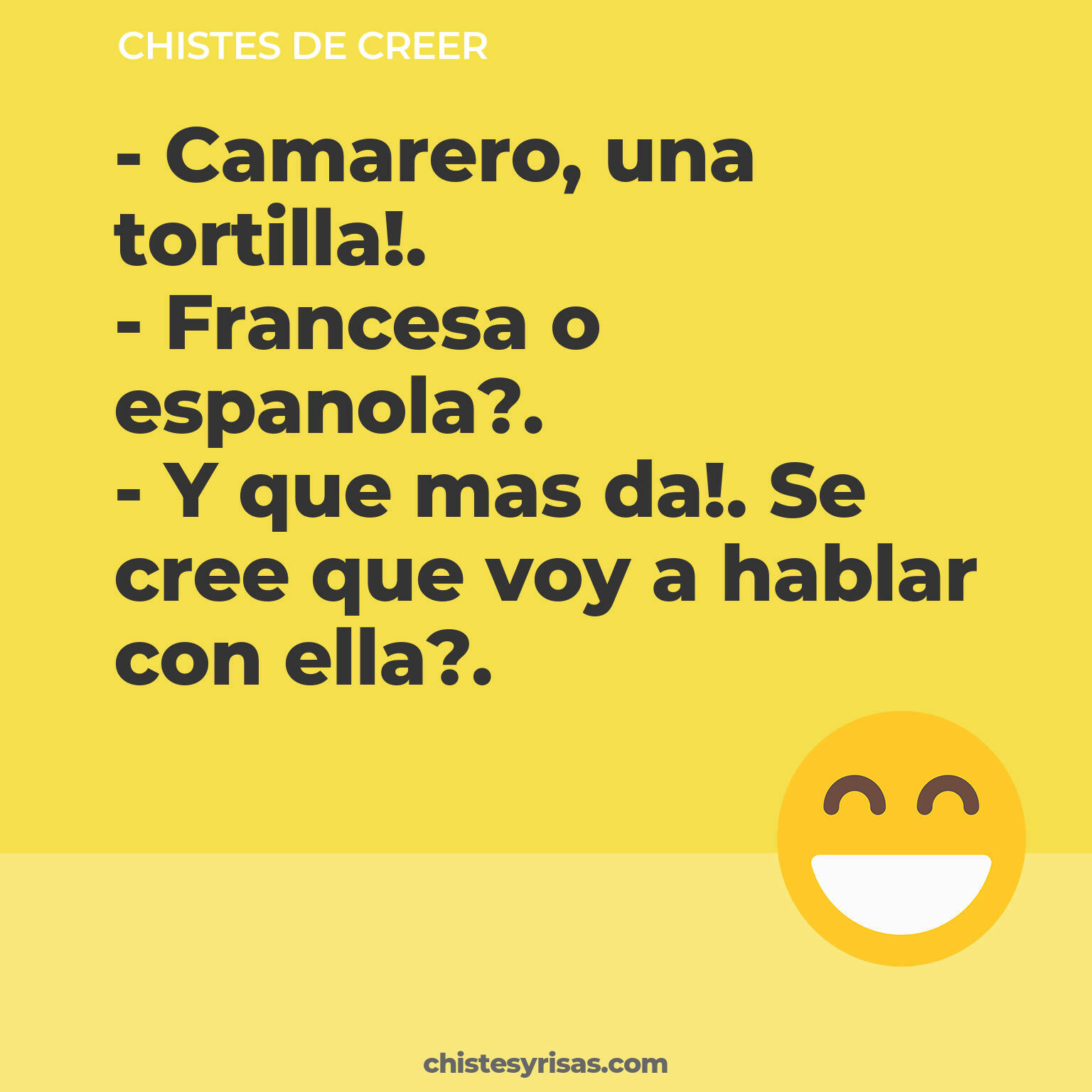 chistes de Creer cortos