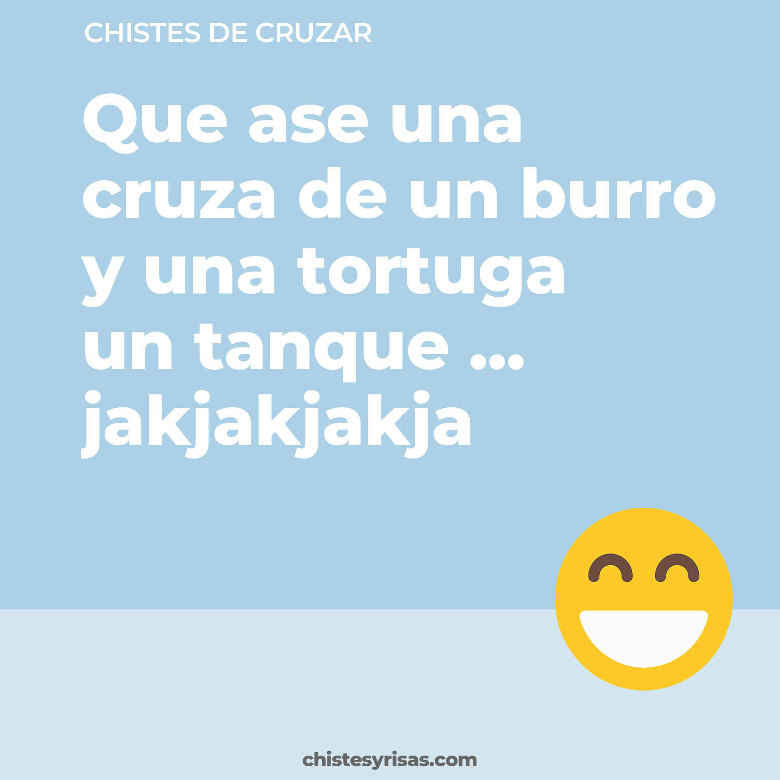 chistes de Cruzar cortos