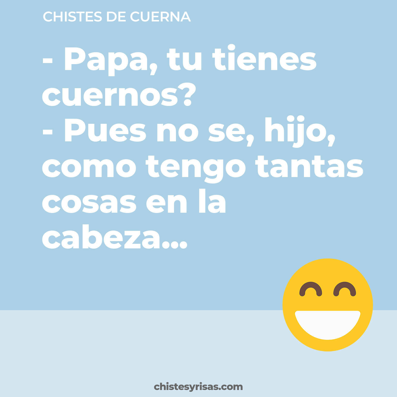 chistes de Cuerna cortos