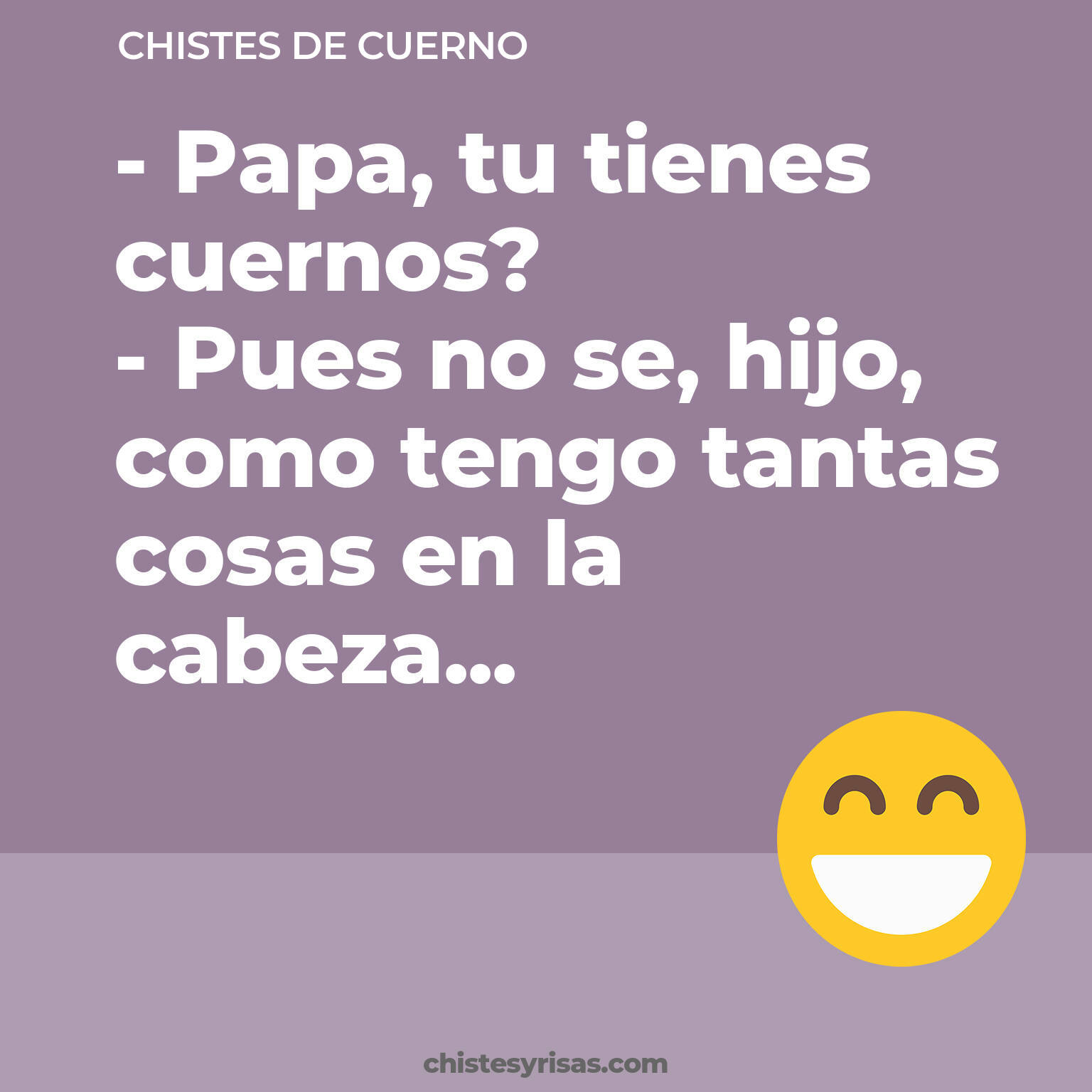 chistes de Cuerno cortos