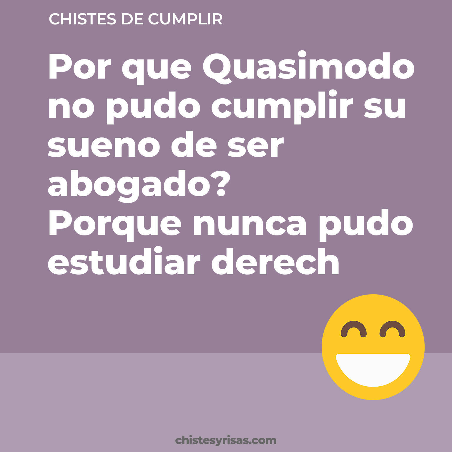 chistes de Cumplir más graciosos