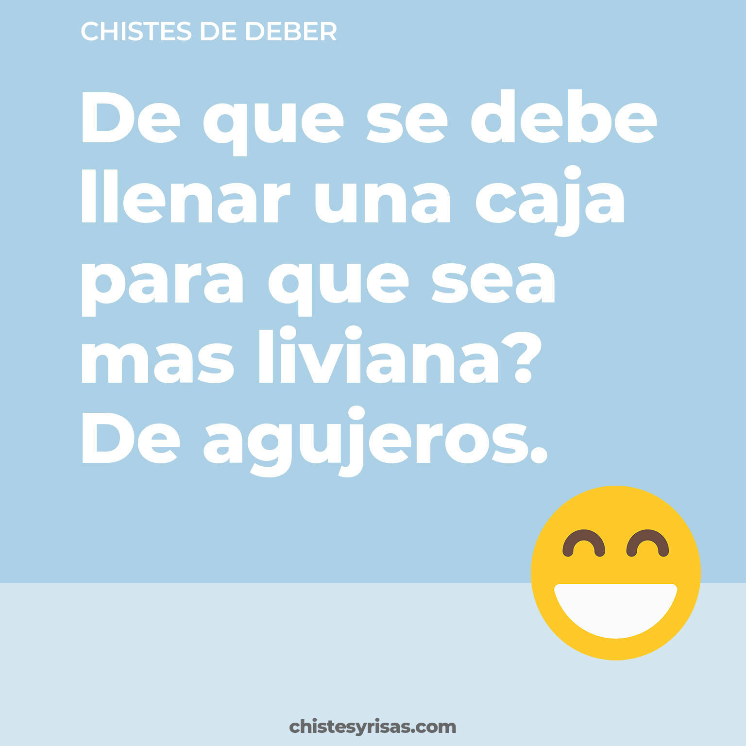 chistes de Deber más graciosos