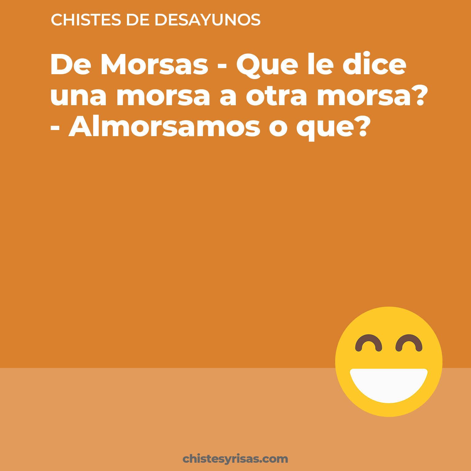 chistes de Desayunos cortos