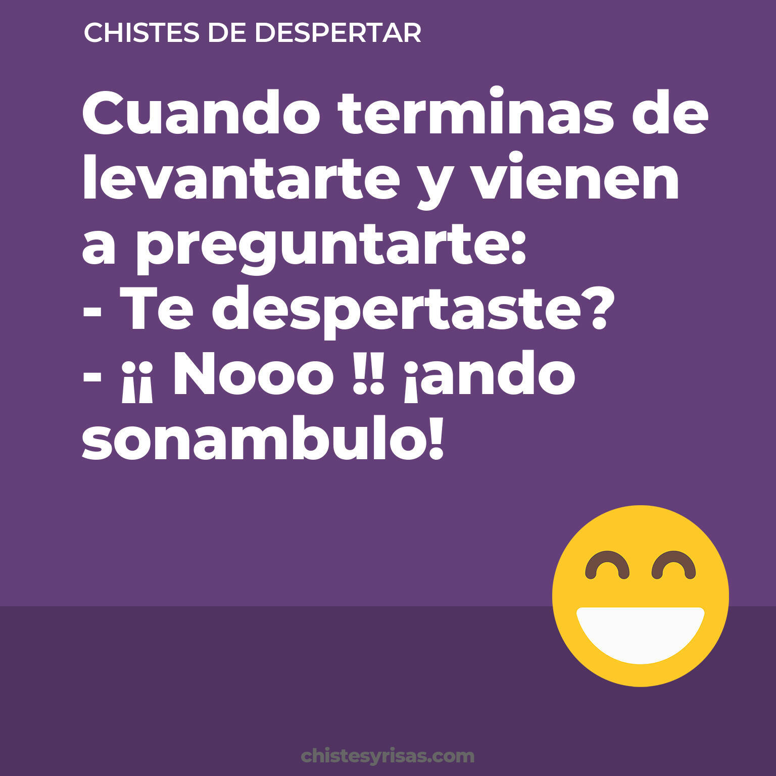 chistes de Despertar cortos