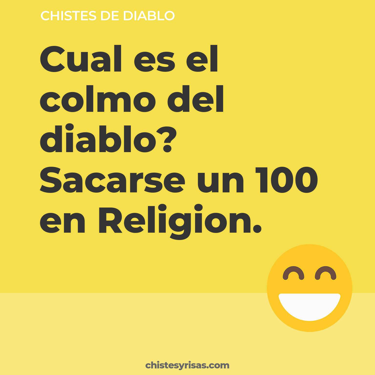 chistes de Diablo cortos